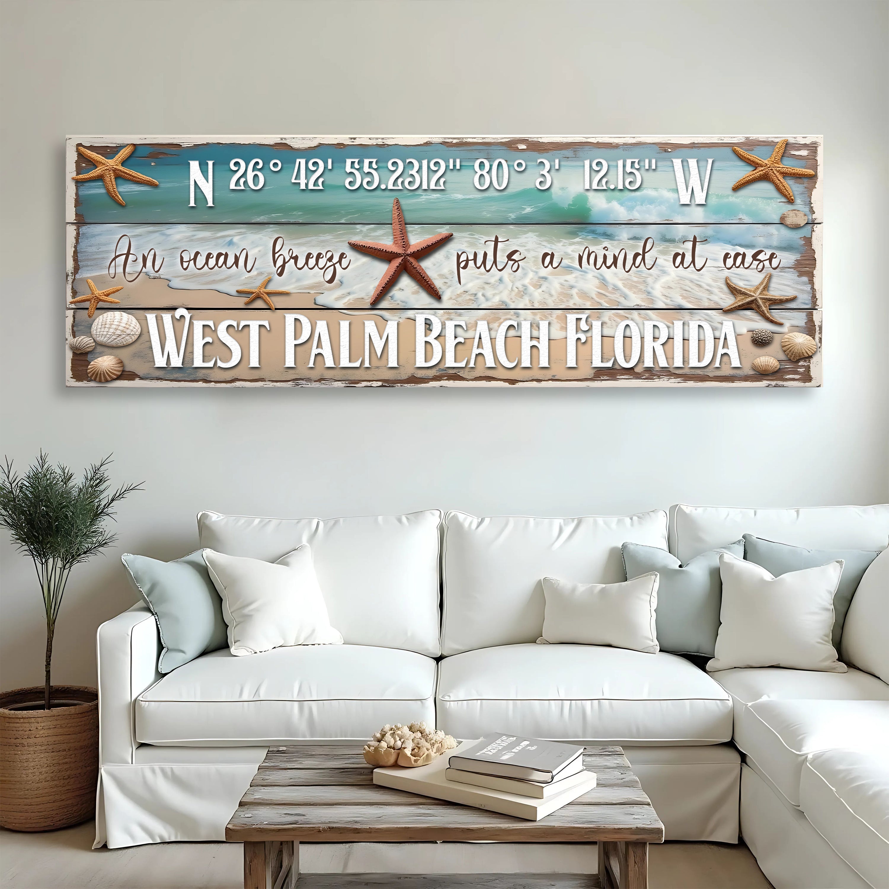 Personalized Beach House Coastal Sign III on sale at MyriadMart