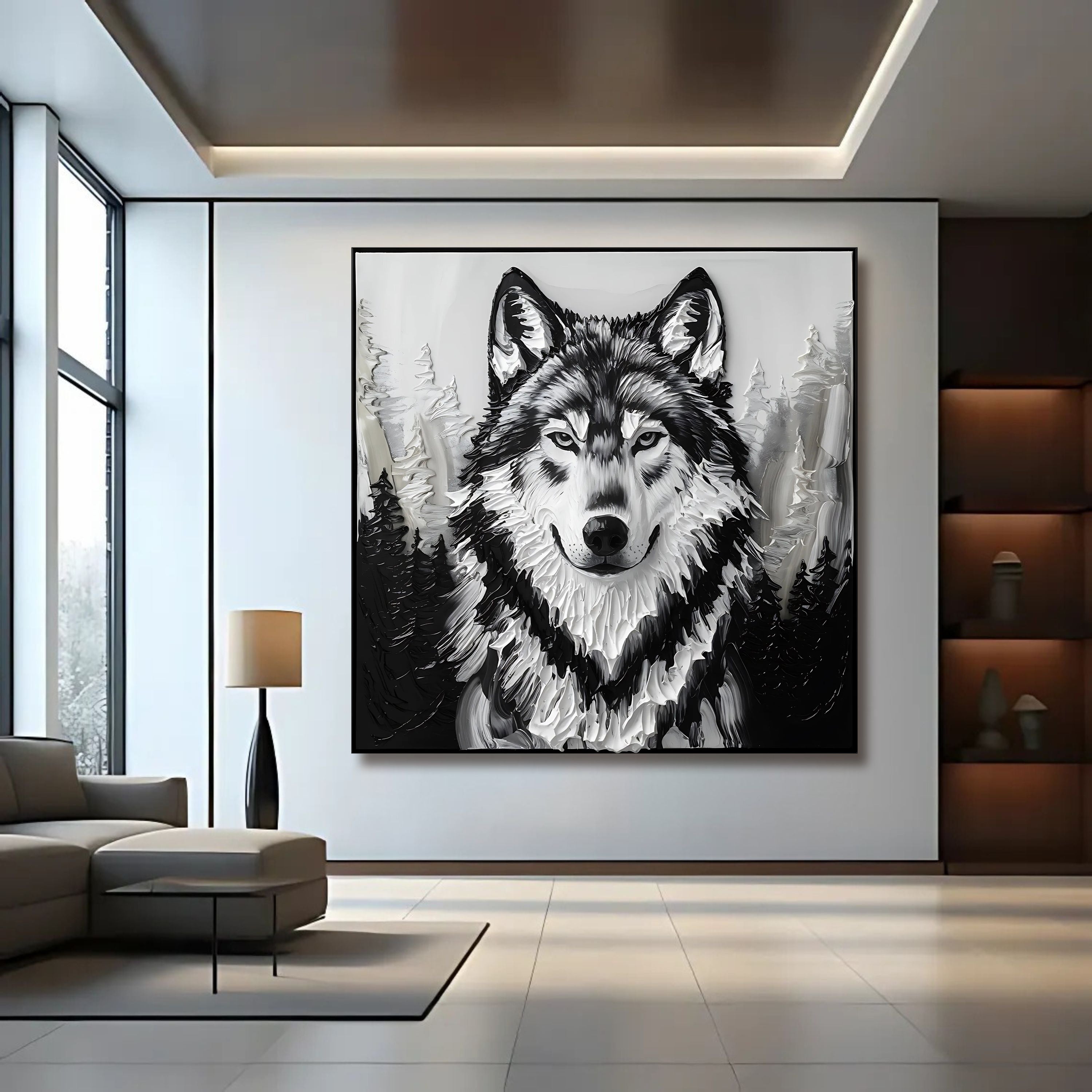 3D Wolf Wall Art IV on sale at MyriadMart
