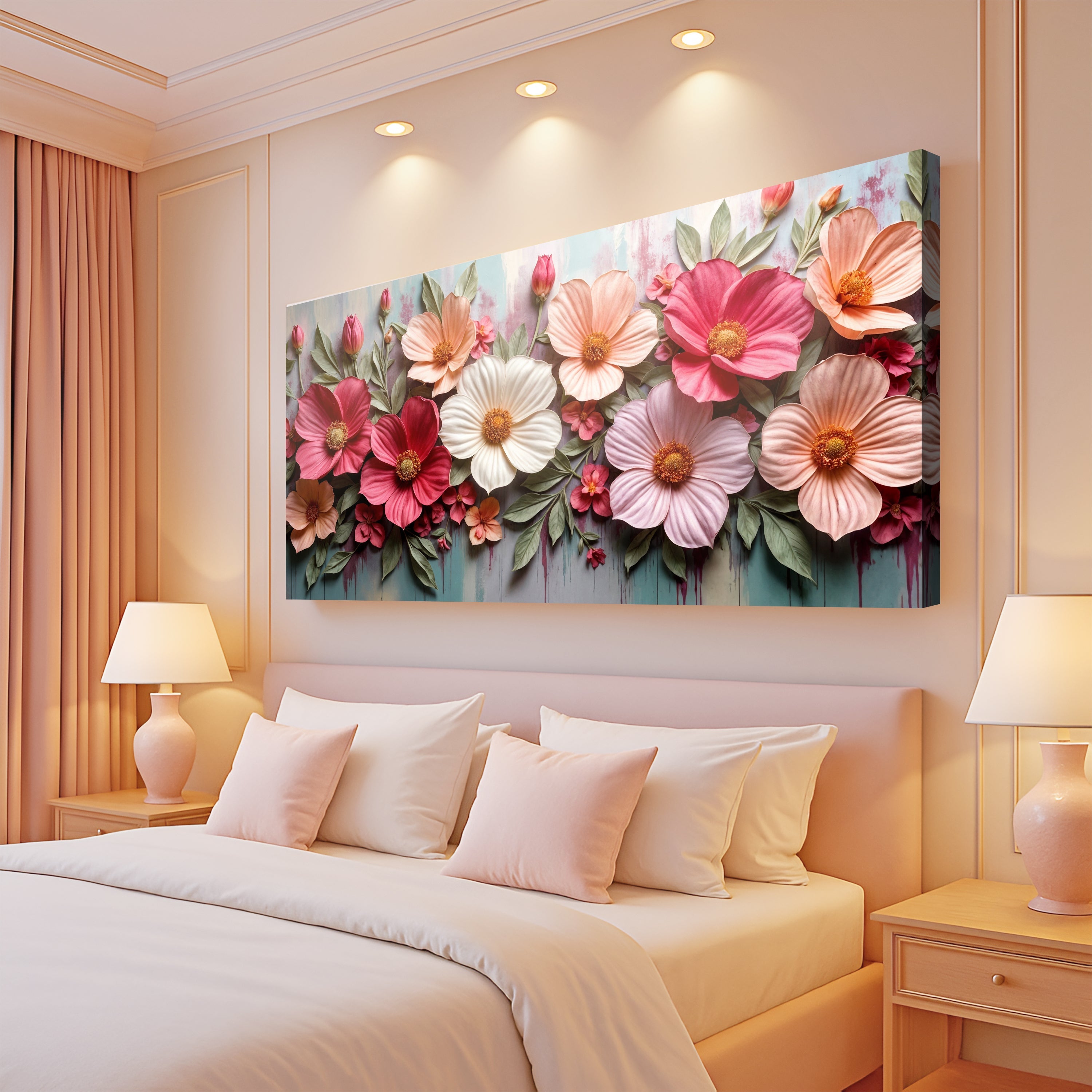 Colorful Floral Realistic Wall Art II on sale at MyriadMart