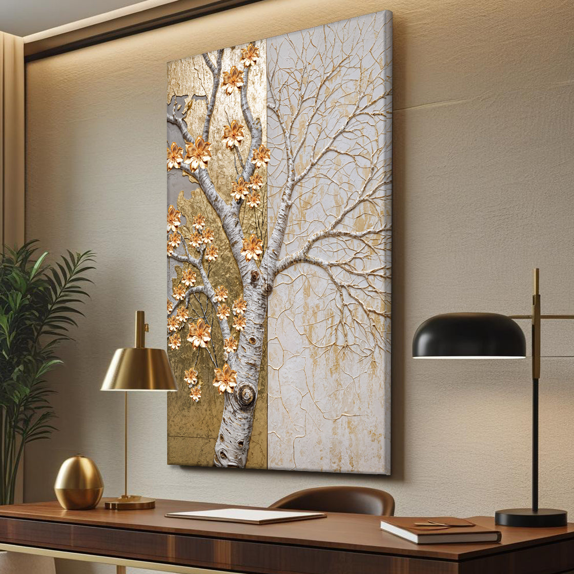 Ivory Seasons Impasto Wall Art on sale at MyriadMart