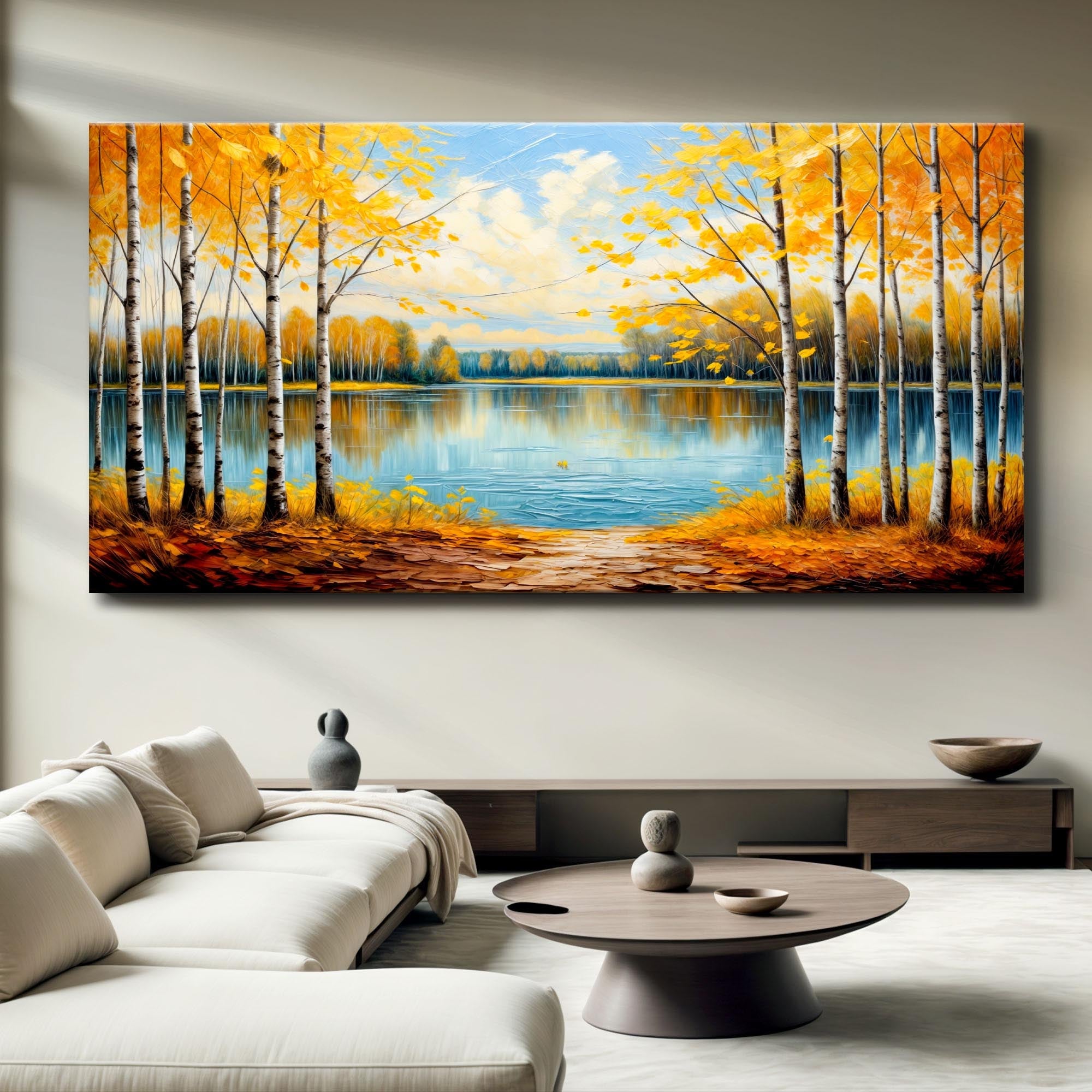 Autumn Whispers Impasto Wall Art on sale at MyriadMart