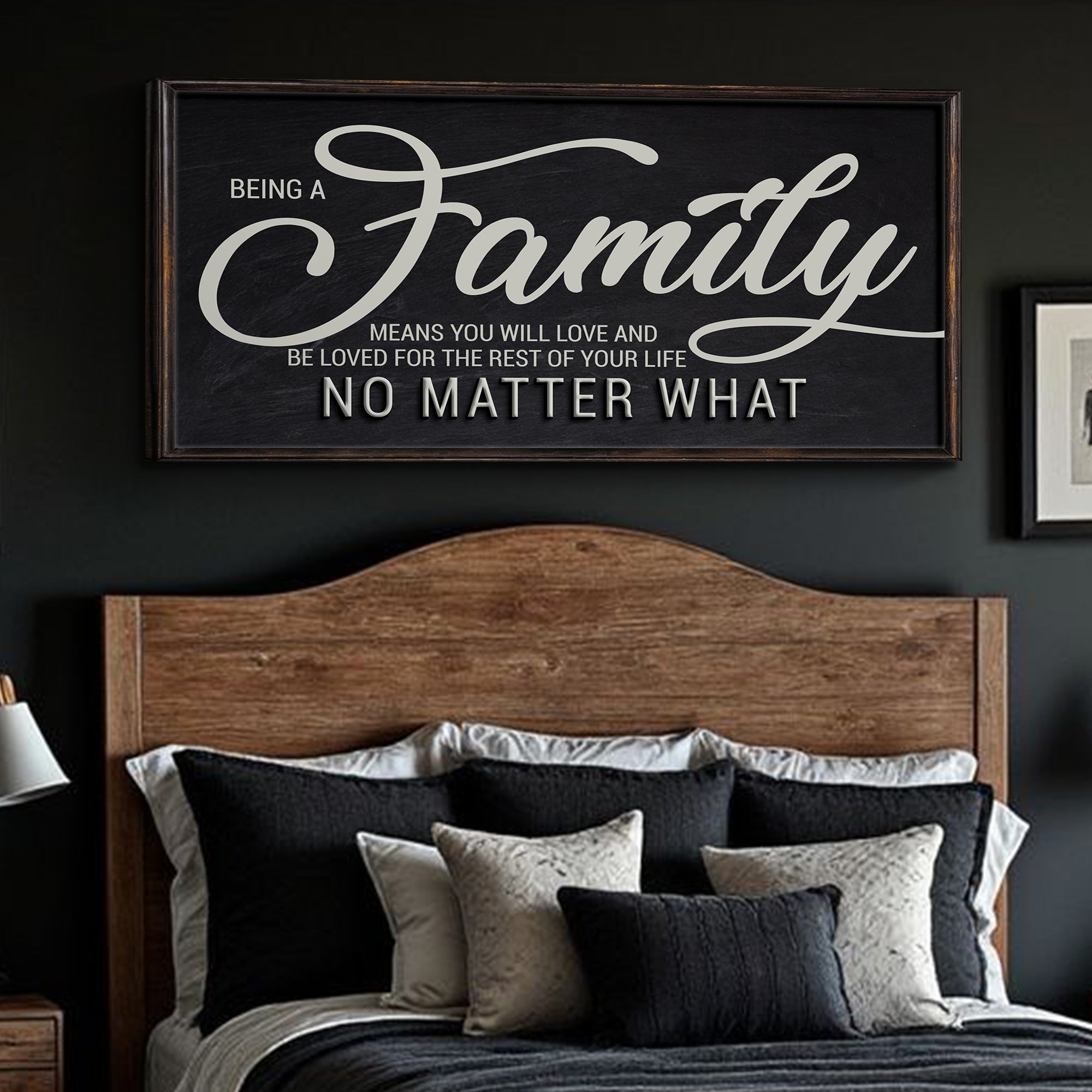 Being A Family Means Family Sign on sale at MyriadMart