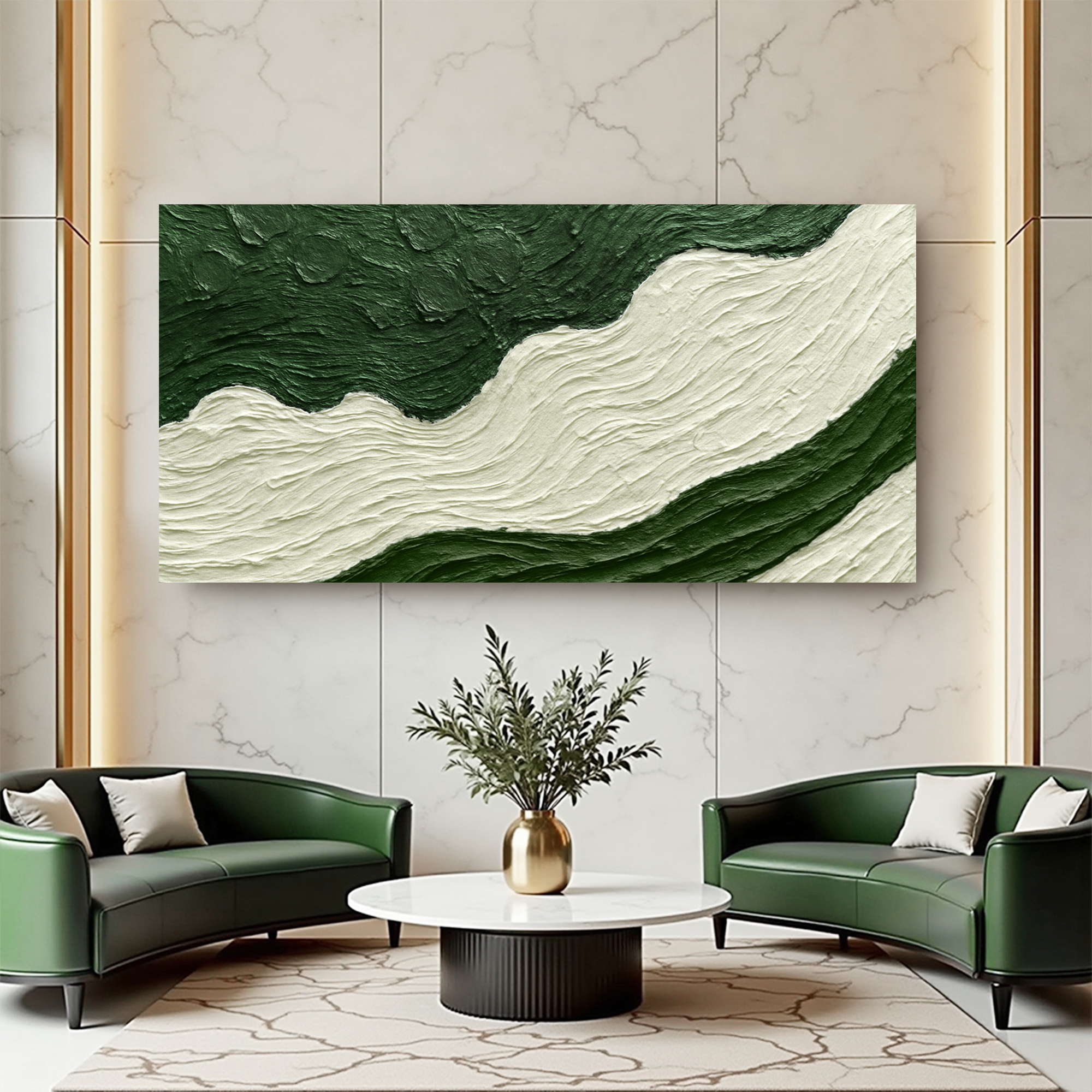 Green Rivers Abstract Wall Art VII on sale at MyriadMart