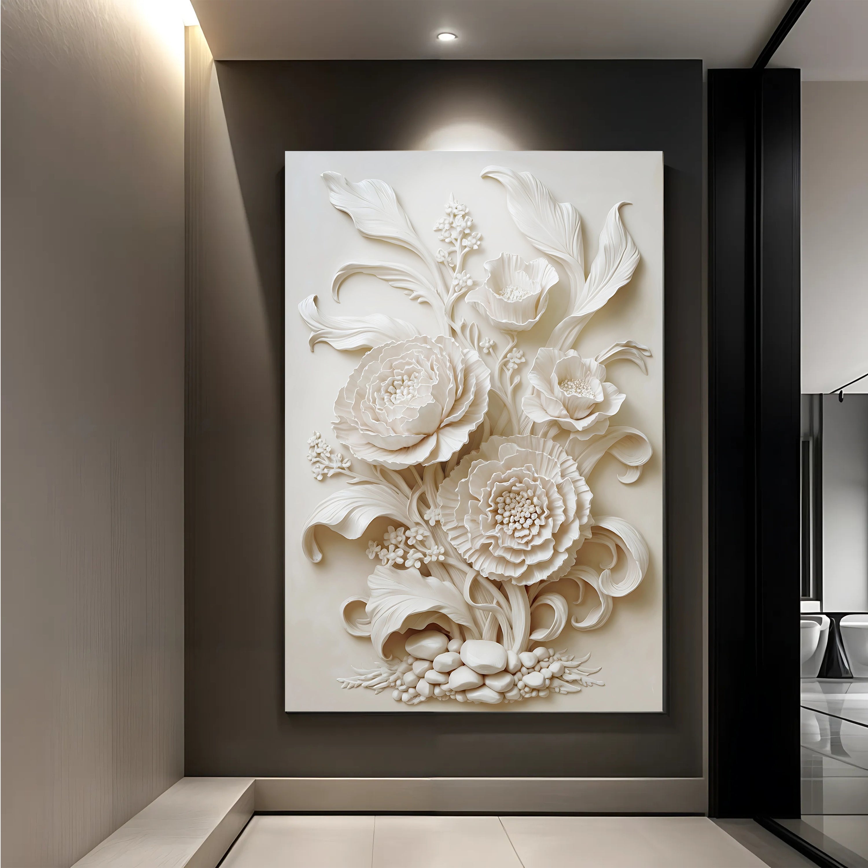 3D Minimalist Flower Wall Art on sale at MyriadMart