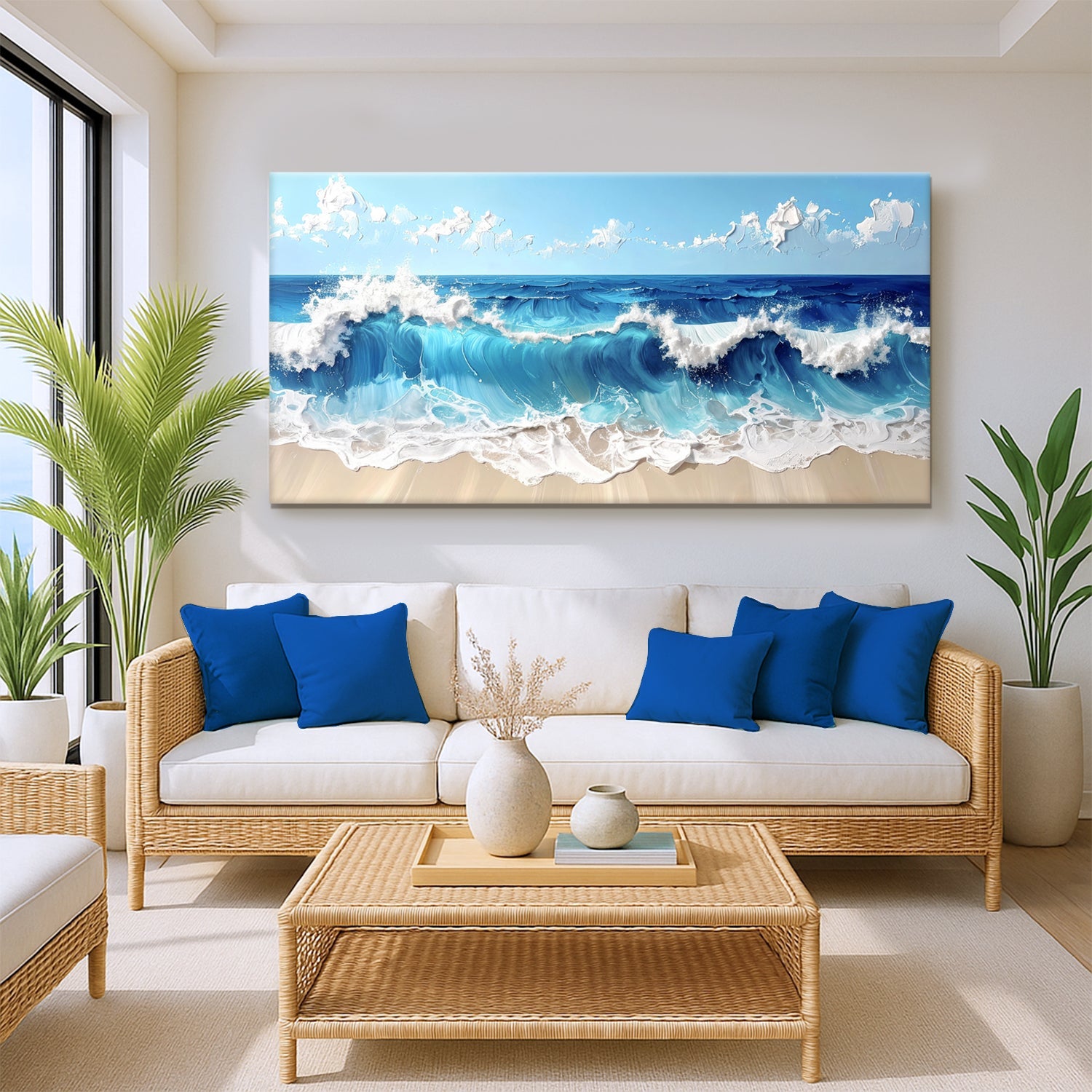 Serene Ocean Wave Coastal Wall Art II on sale at MyriadMart