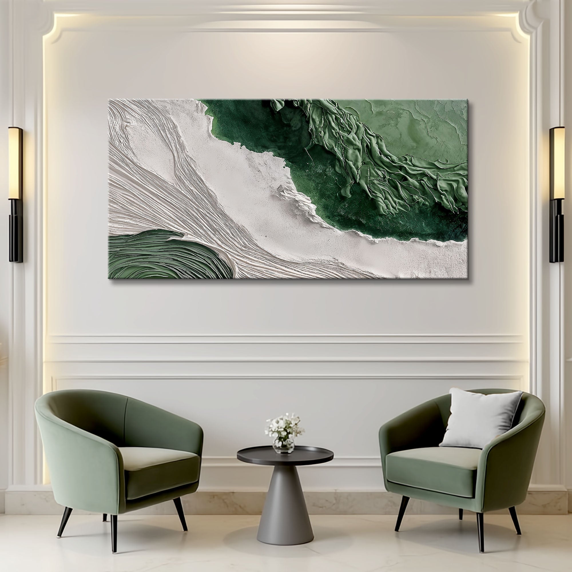 Green Rivers Abstract Wall Art II on sale at MyriadMart