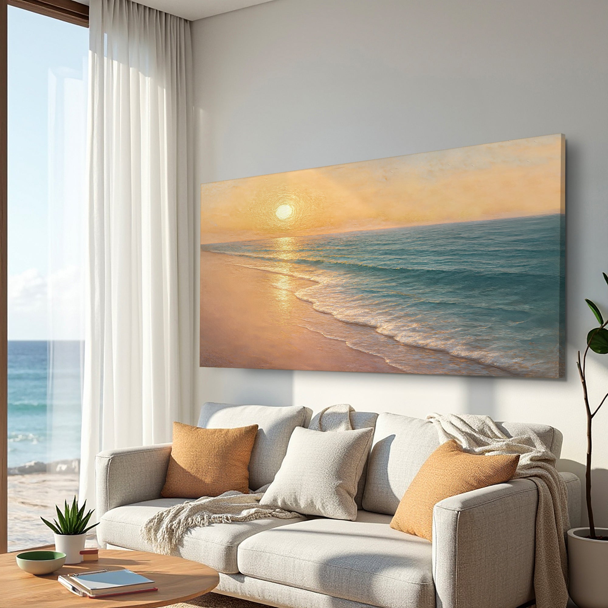 Beach Shoreline Coastal Wall Art IV on sale at MyriadMart