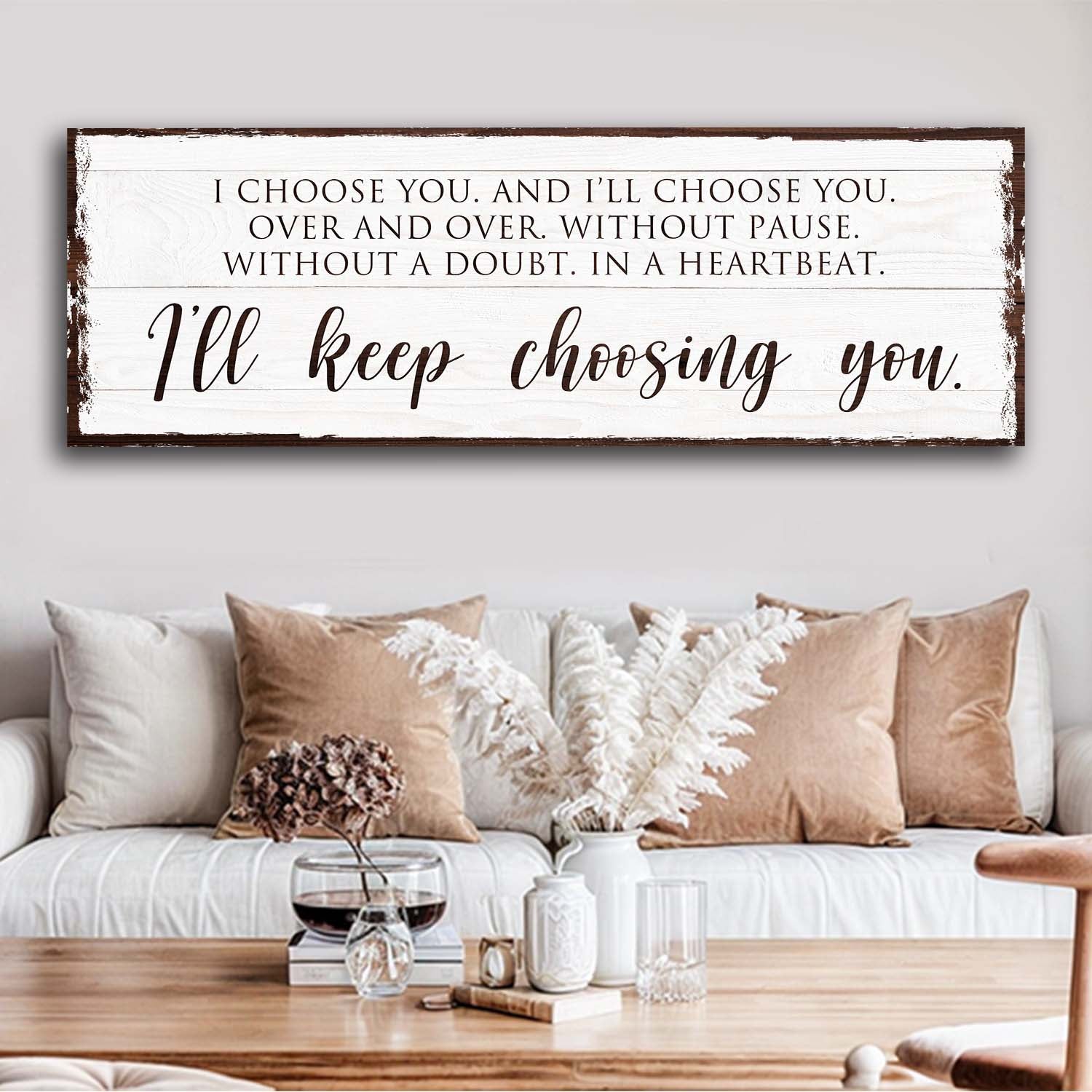 I'll Keep Choosing You Bedroom Sign II on sale at MyriadMart