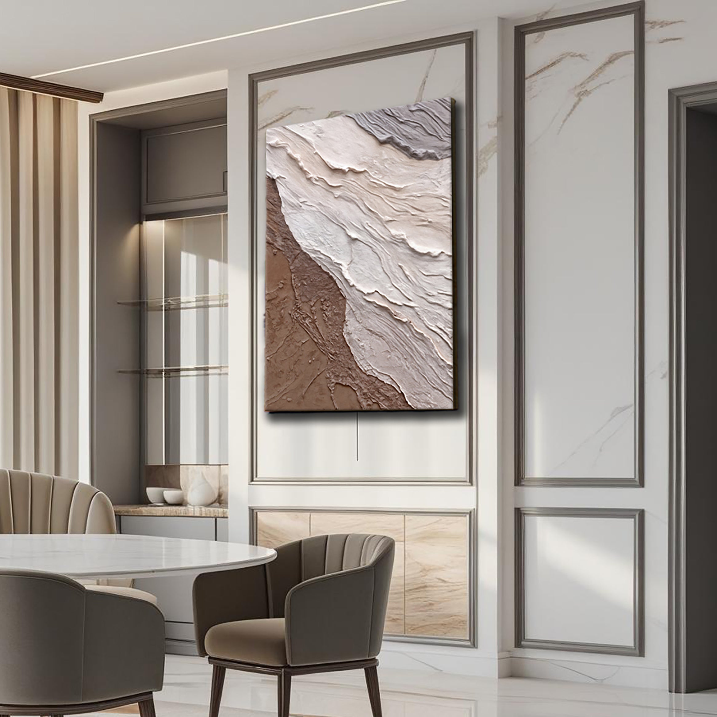 Abstract Earthy Waves Wall Art on sale at MyriadMart