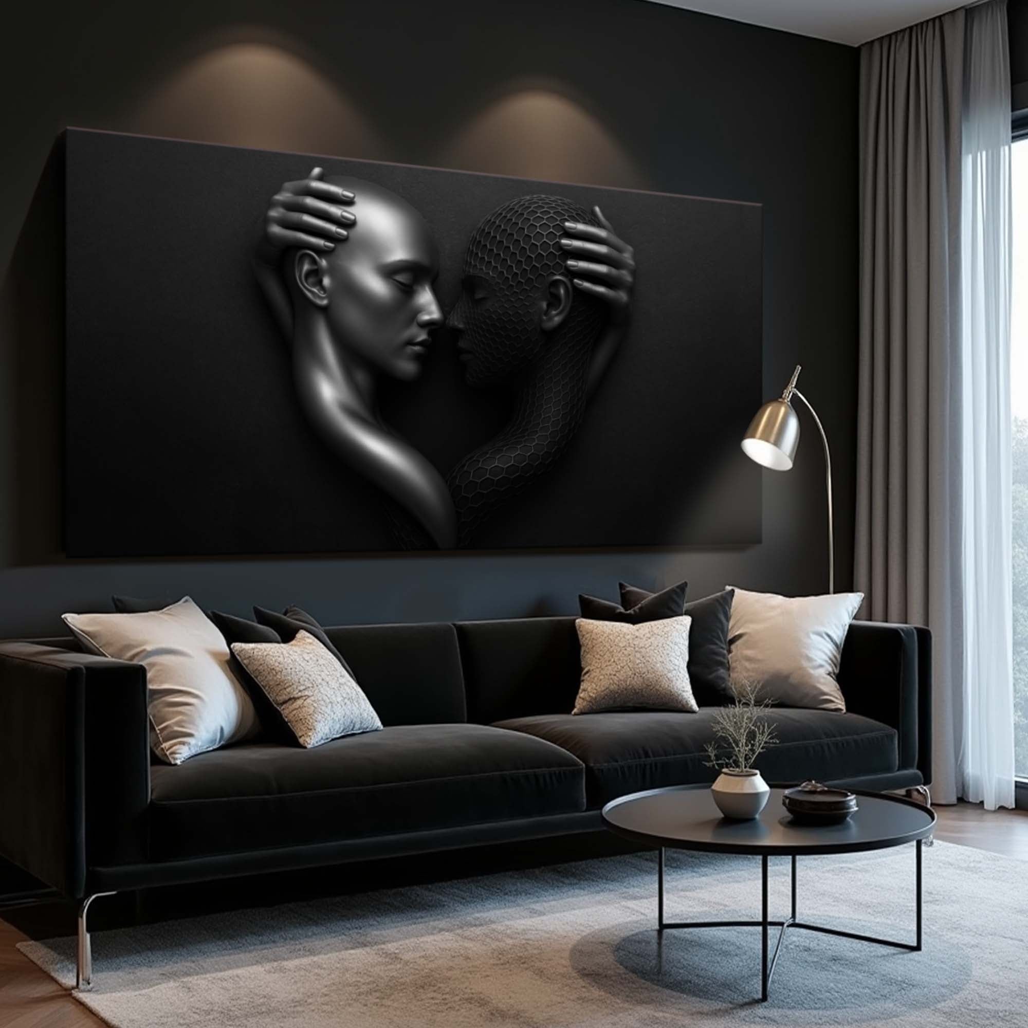 Eternal Love Figure Abstract Wall Art III on sale at MyriadMart