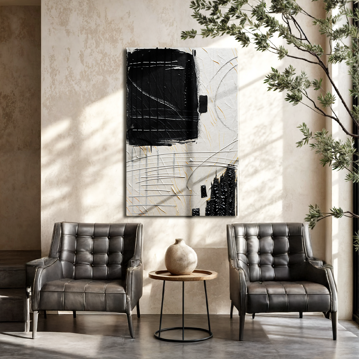 Black and Beige Wall Art on sale at MyriadMart