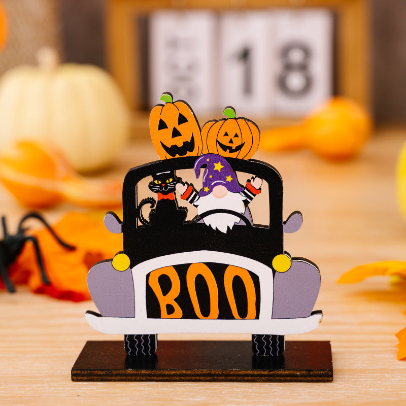 3-Piece Halloween Element Car-Shape Ornaments - MyriadMart