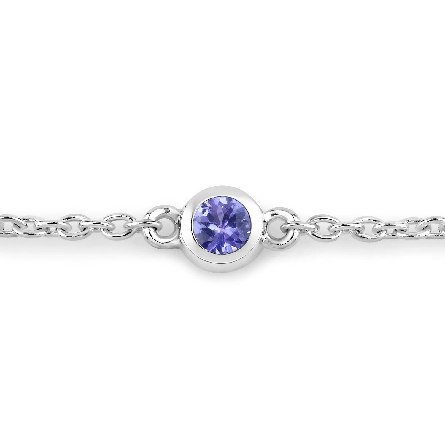 0.50 Carat Genuine Tanzanite .925 Sterling Silver Bracelet on sale at MyriadMart