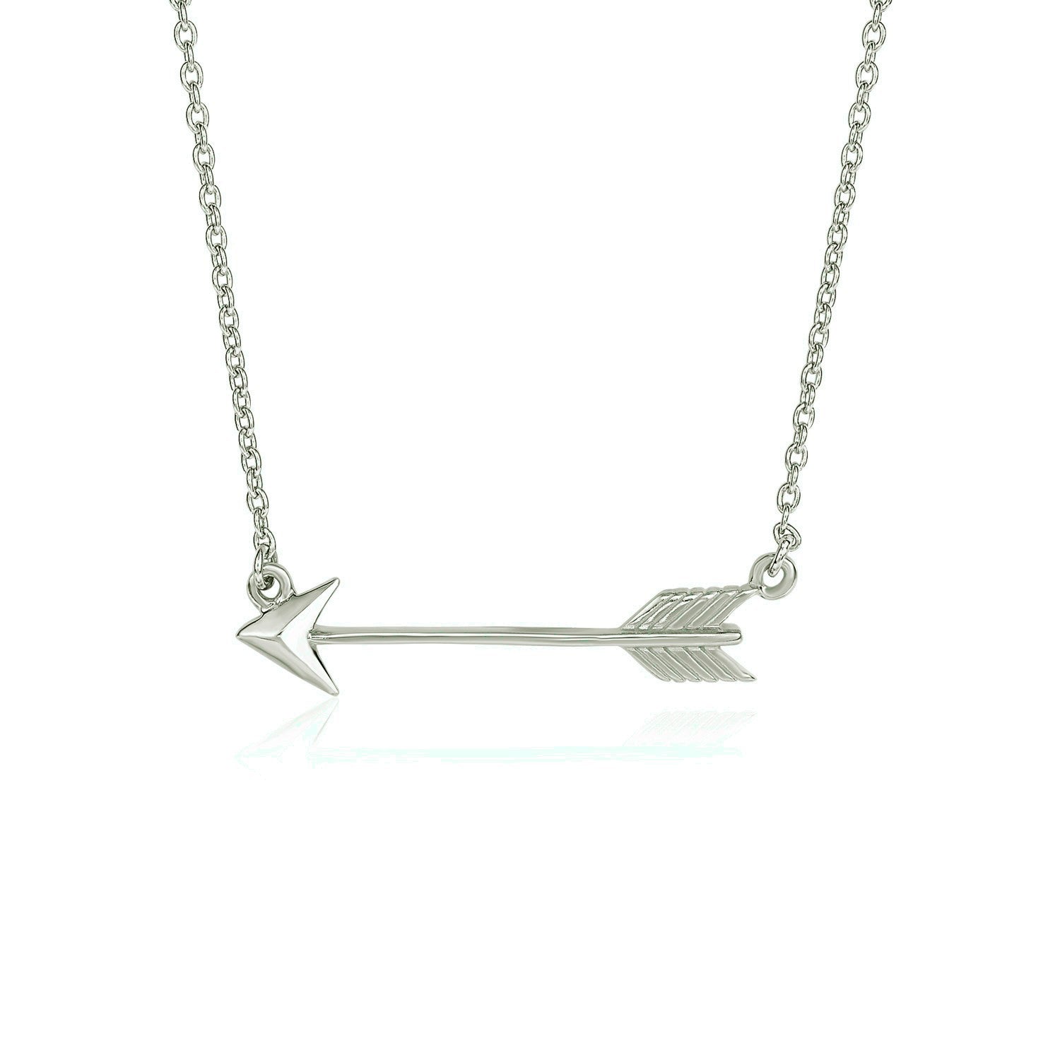Necklace with Arrow in Sterling Silver on sale at MyriadMart