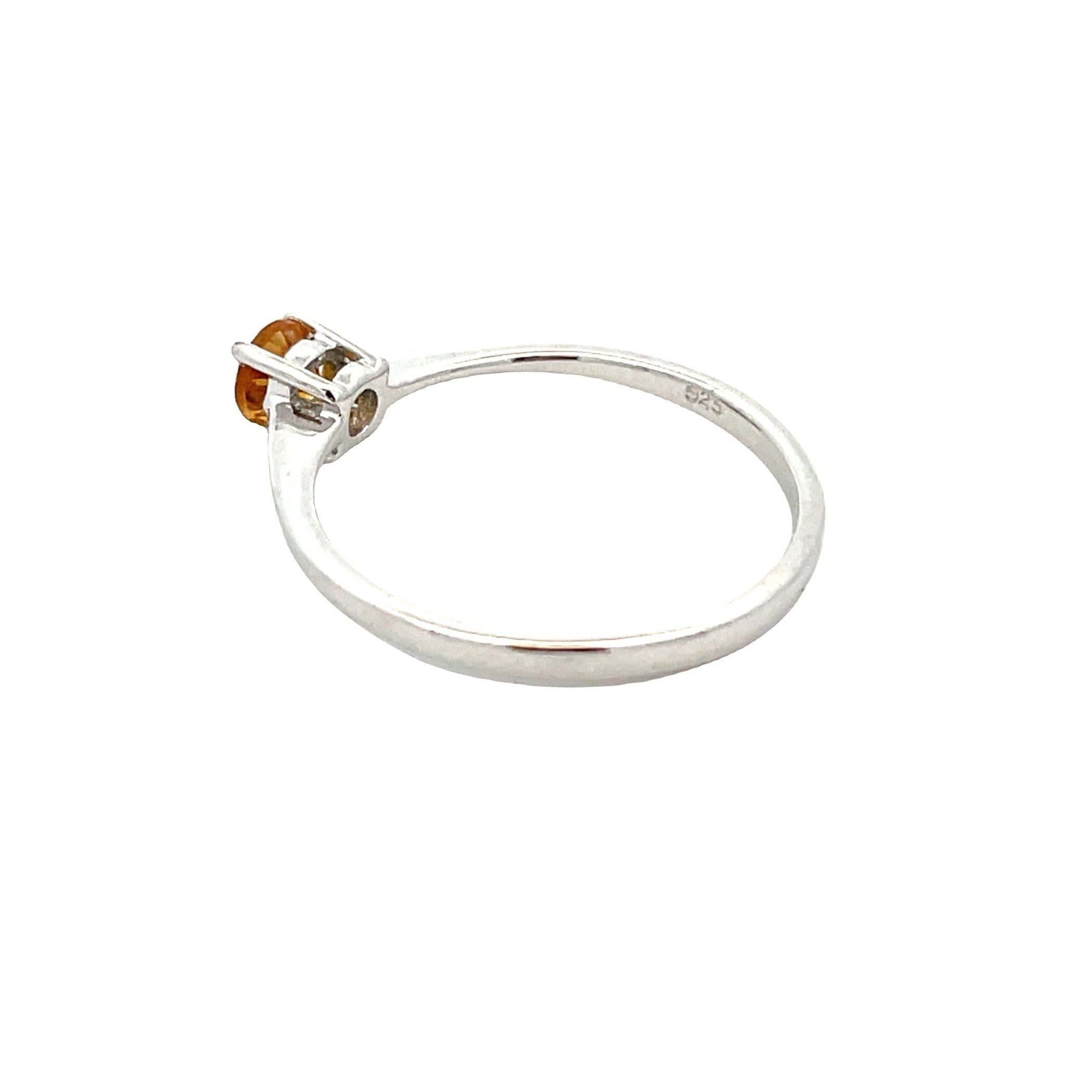 Genuine .20ct Citrine Ring Sterling Silver on sale at MyriadMart
