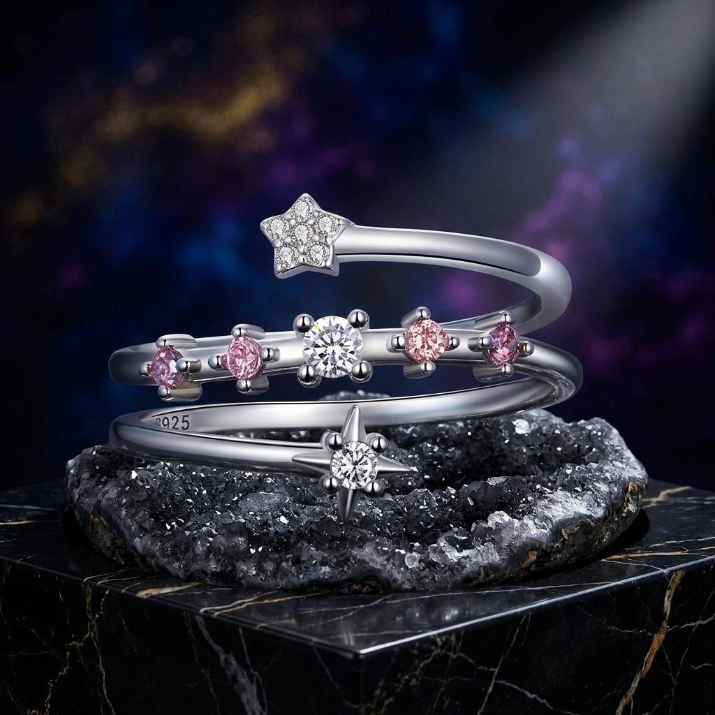 925 Sterling Silver CZ Pavé Ring on sale at MyriadMart