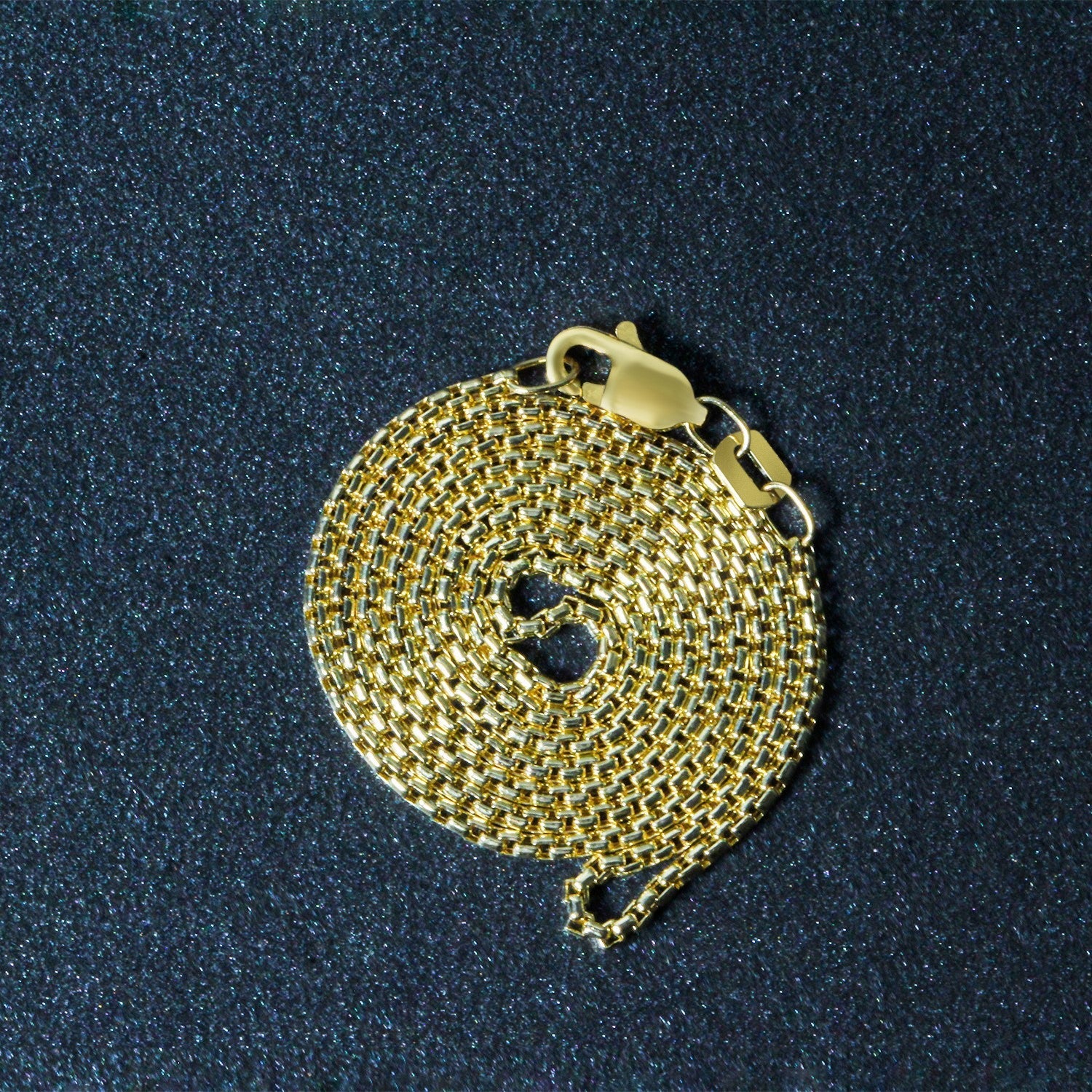 14k Yellow Gold Round Box Chain 1.35 mm on sale at MyriadMart