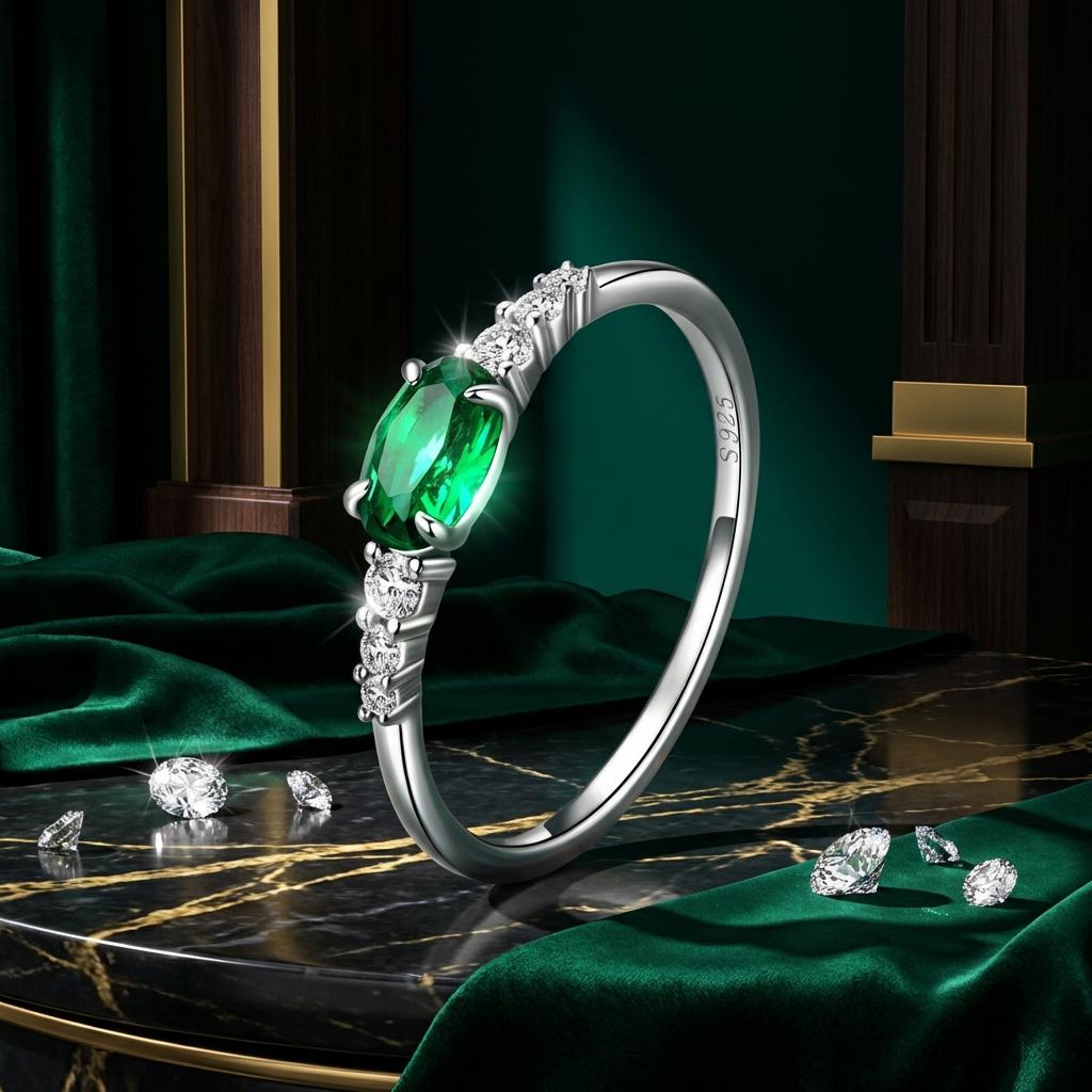 925 Sterling Silver & Platinum Plated 0.1cm CZ Ring for Women - Size 6.0 on sale at MyriadMart