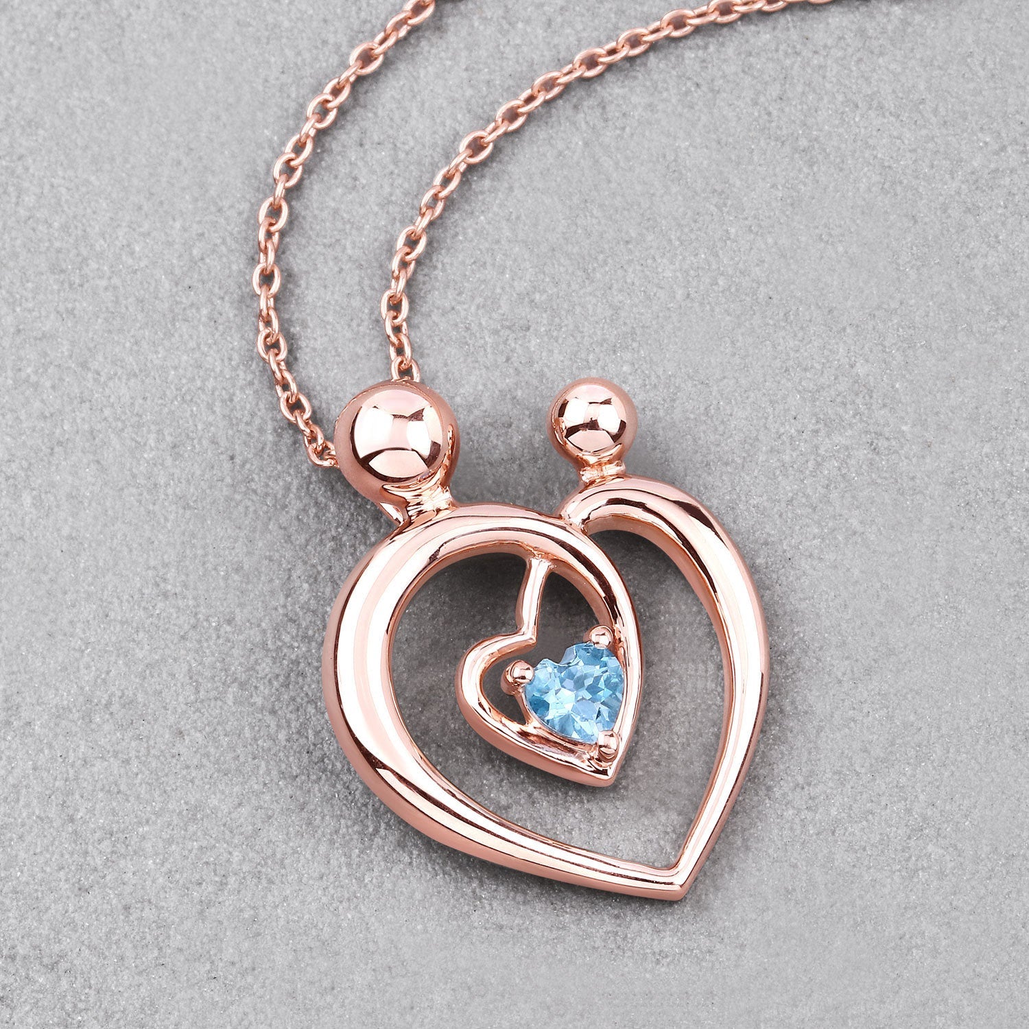 0.28 Carat Genuine Swiss Blue Topaz .925 Sterling Silver Pendant on sale at MyriadMart