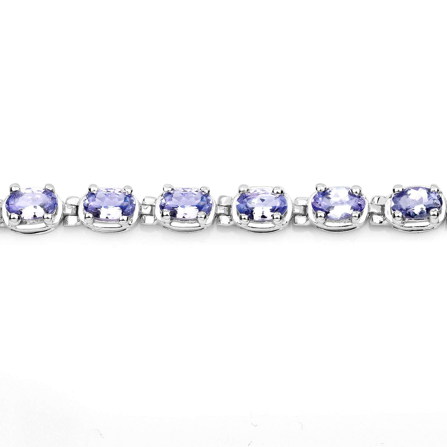 6.00 Carat Genuine Tanzanite .925 Sterling Silver Bracelet on sale at MyriadMart