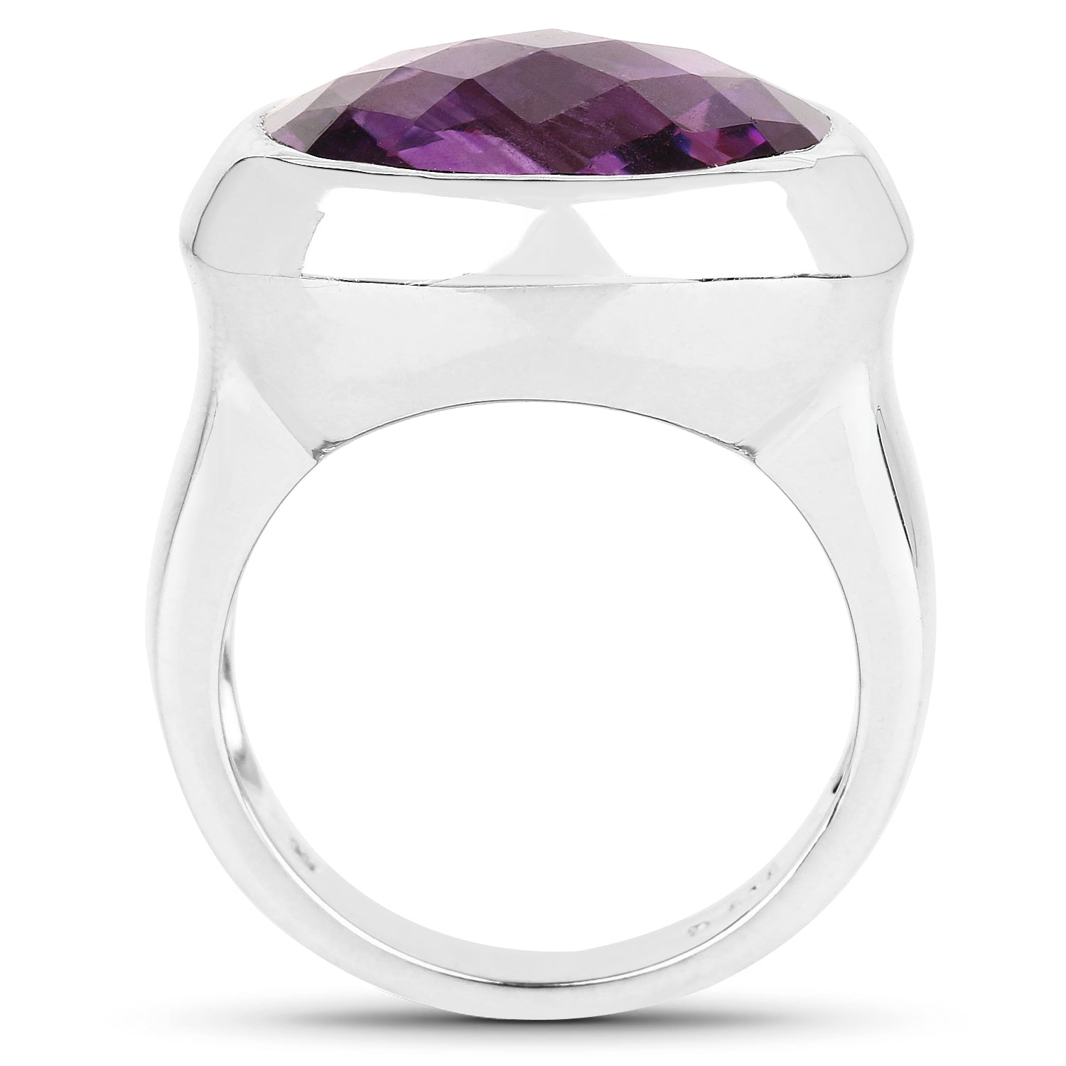 8.25 Carat Genuine Amethyst .925 Sterling Silver Ring on sale at MyriadMart