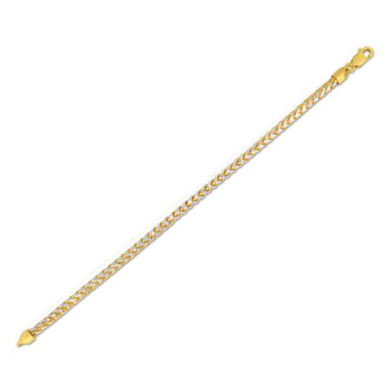 14k Yellow Gold Round Pave Franco Chain 4.00 mm on sale at MyriadMart