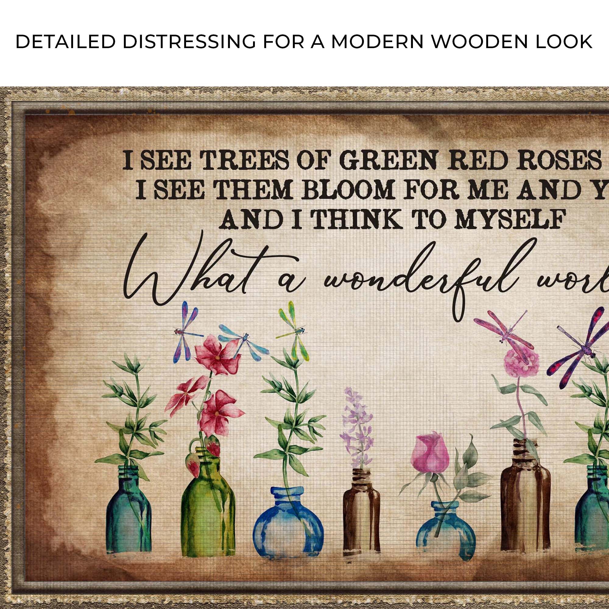 What A Wonderful World Sign X on sale at MyriadMart