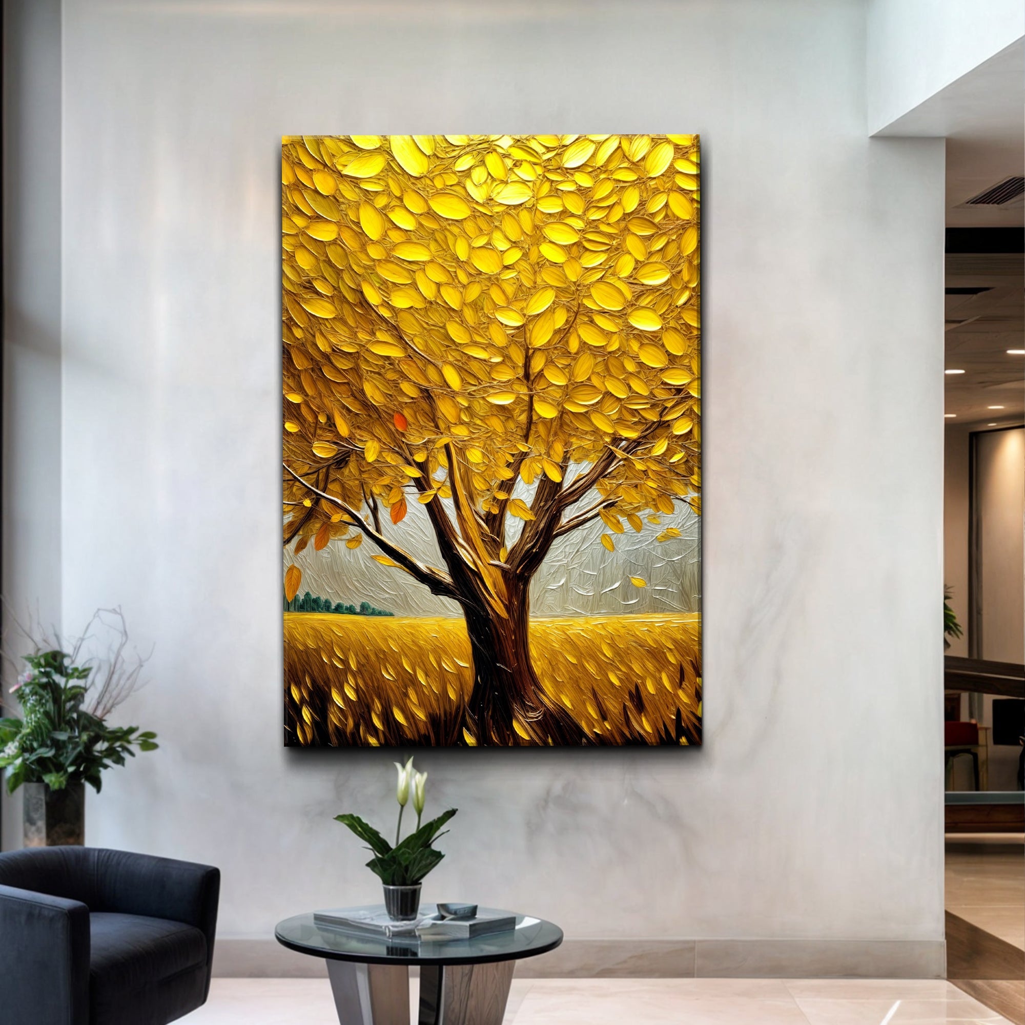 Golden Tree Breeze Wall Art on sale at MyriadMart