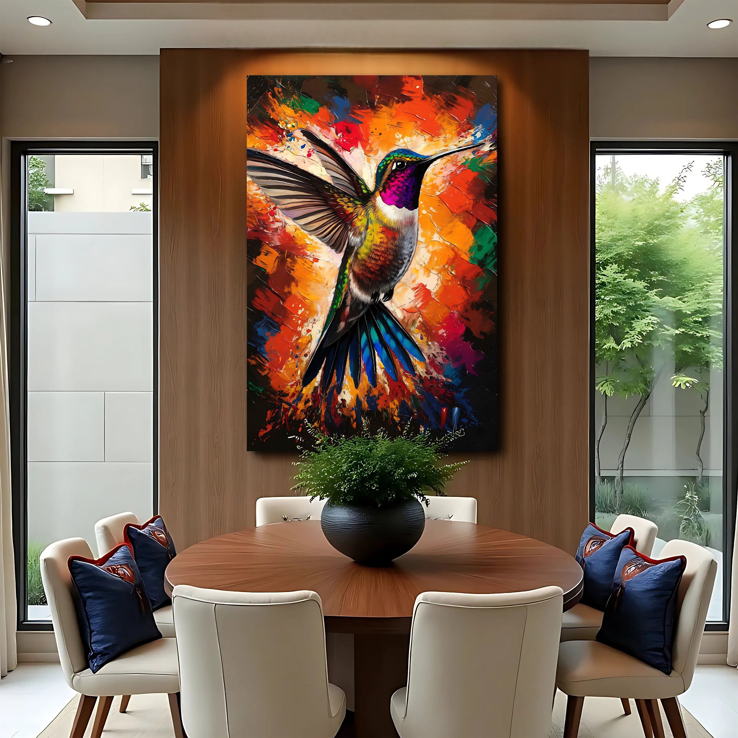 Humming Bird Abstract Wall Art on sale at MyriadMart