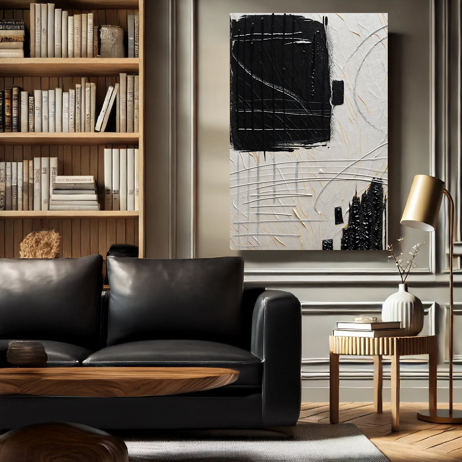 Black and Beige Wall Art on sale at MyriadMart