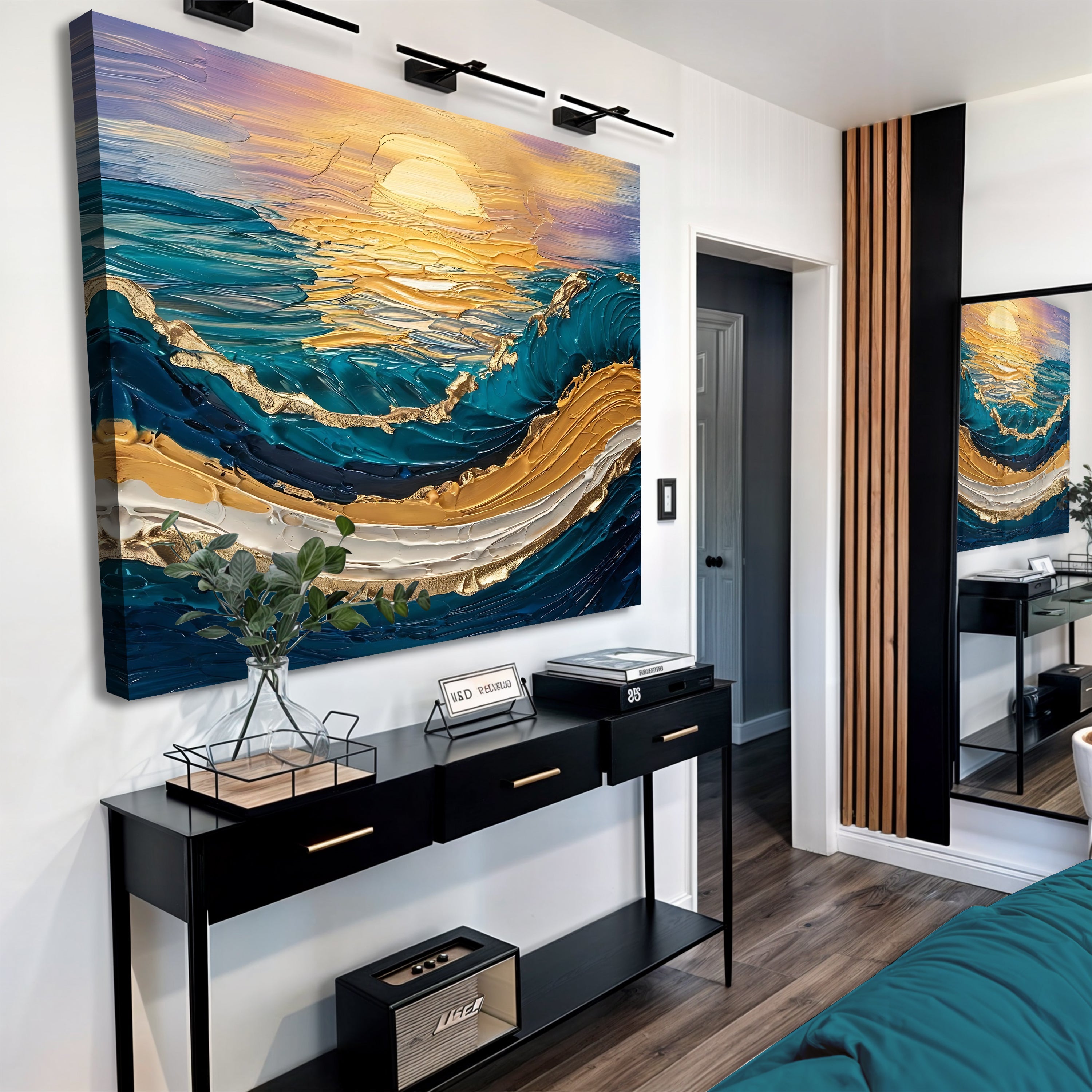 Golden Hour Impasto Wall Art on sale at MyriadMart