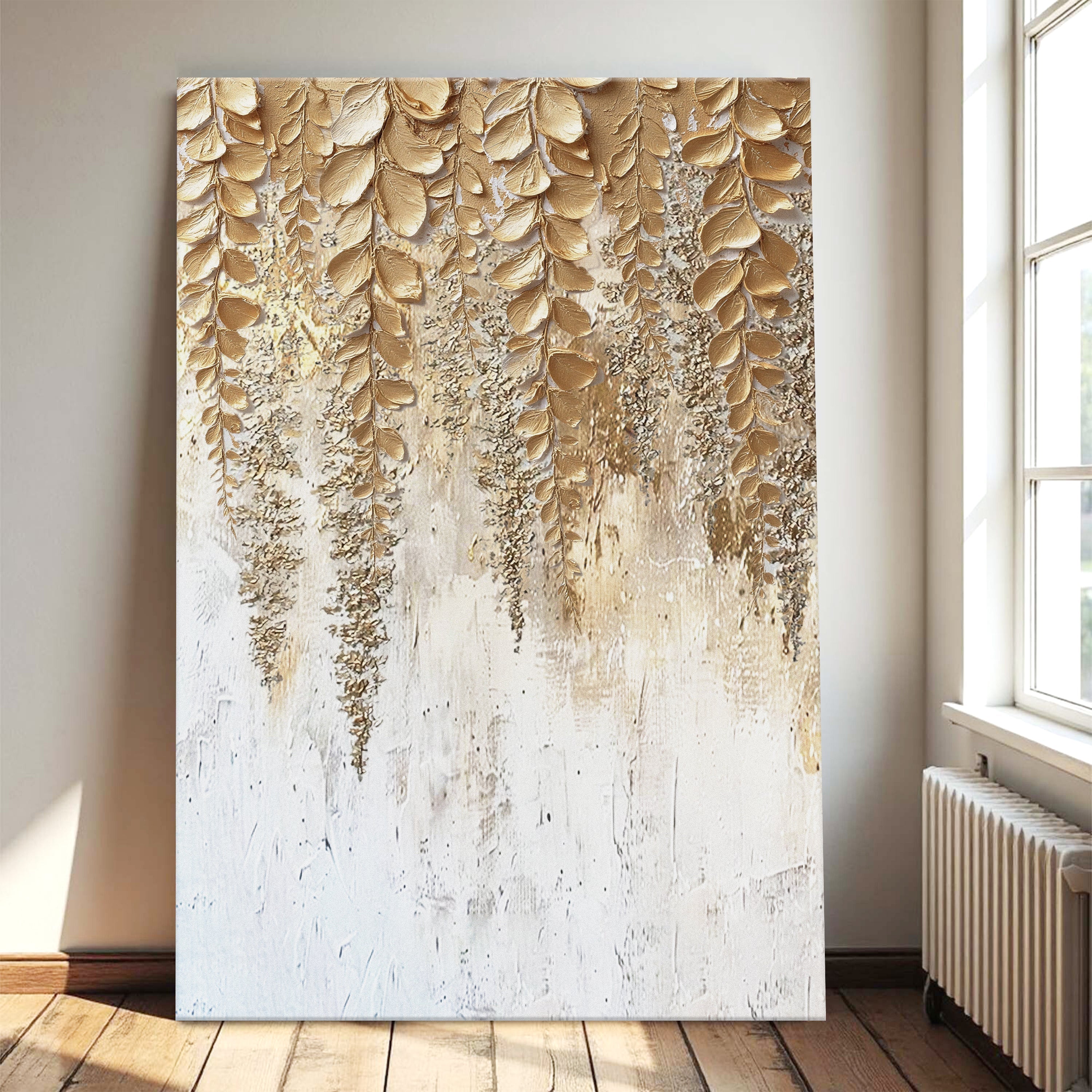 Golden Wisteria Wall Art on sale at MyriadMart