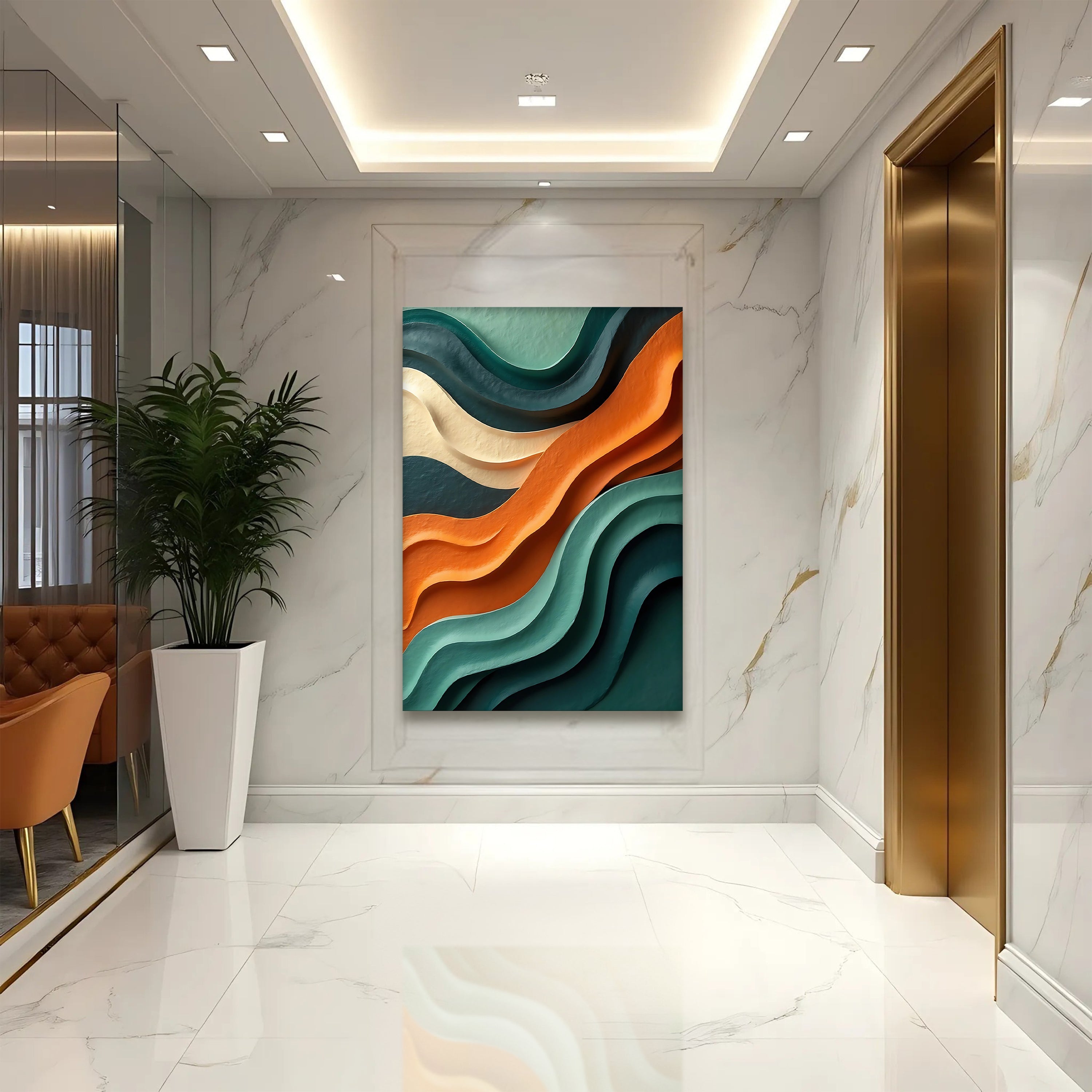 Wave Abstract Wall Art on sale at MyriadMart