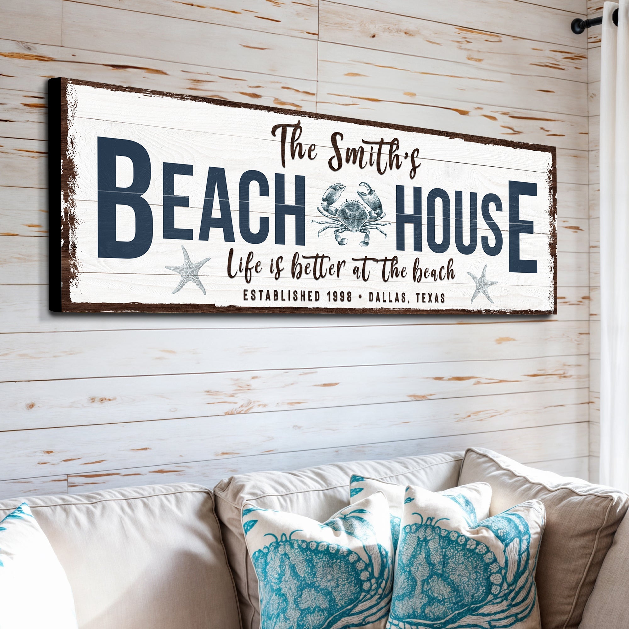 Personalized Beach House Sign on sale at MyriadMart