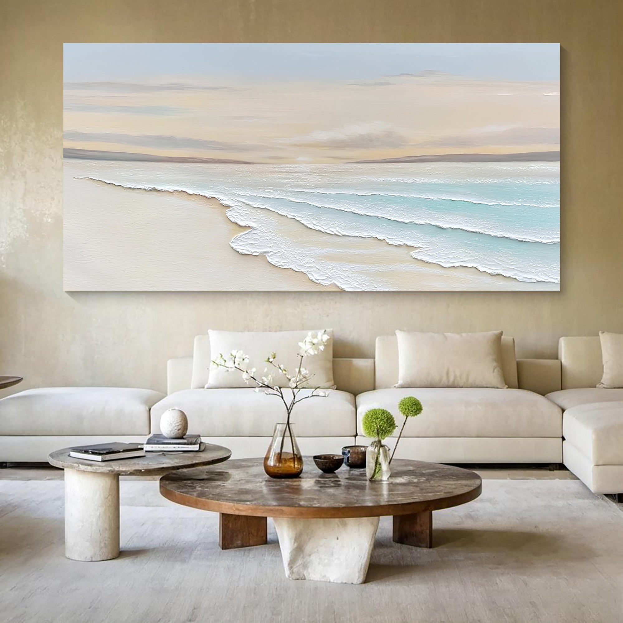Serene Ocean Wave Coastal Wall Art IV on sale at MyriadMart