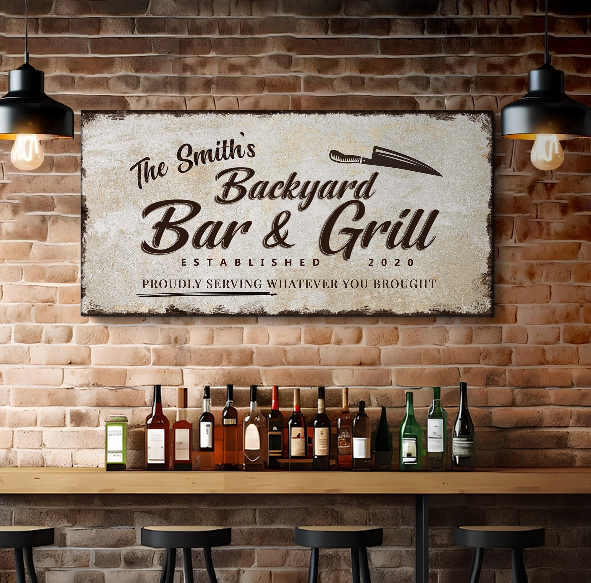 Backyard Bar & Grill Sign XVI on sale at MyriadMart