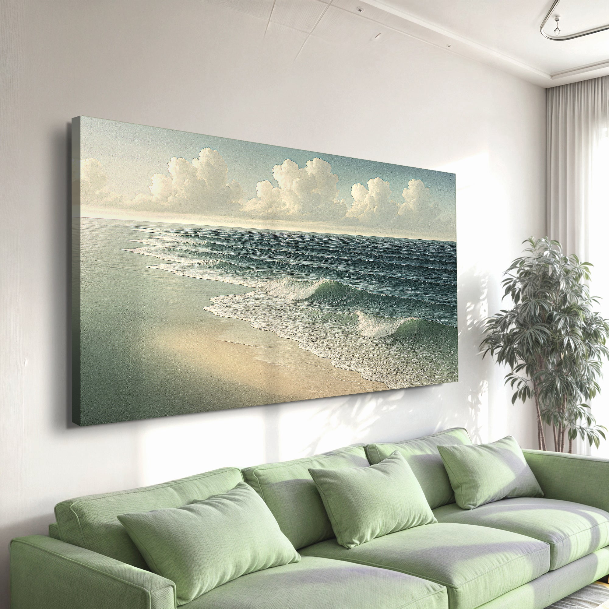 Beach Shoreline Coastal Wall Art VI on sale at MyriadMart
