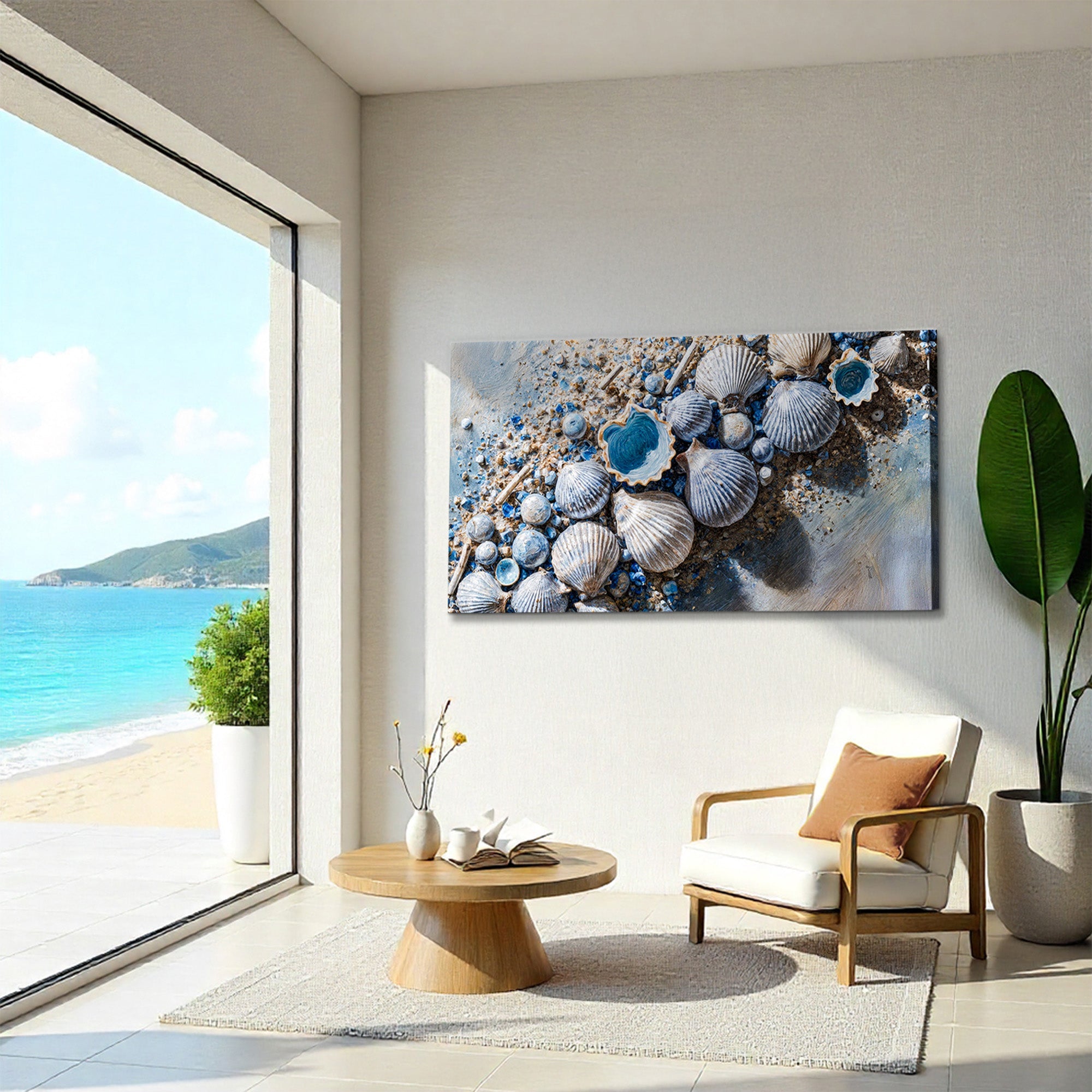 Sea Shells Modern Coastal Wall Art II on sale at MyriadMart