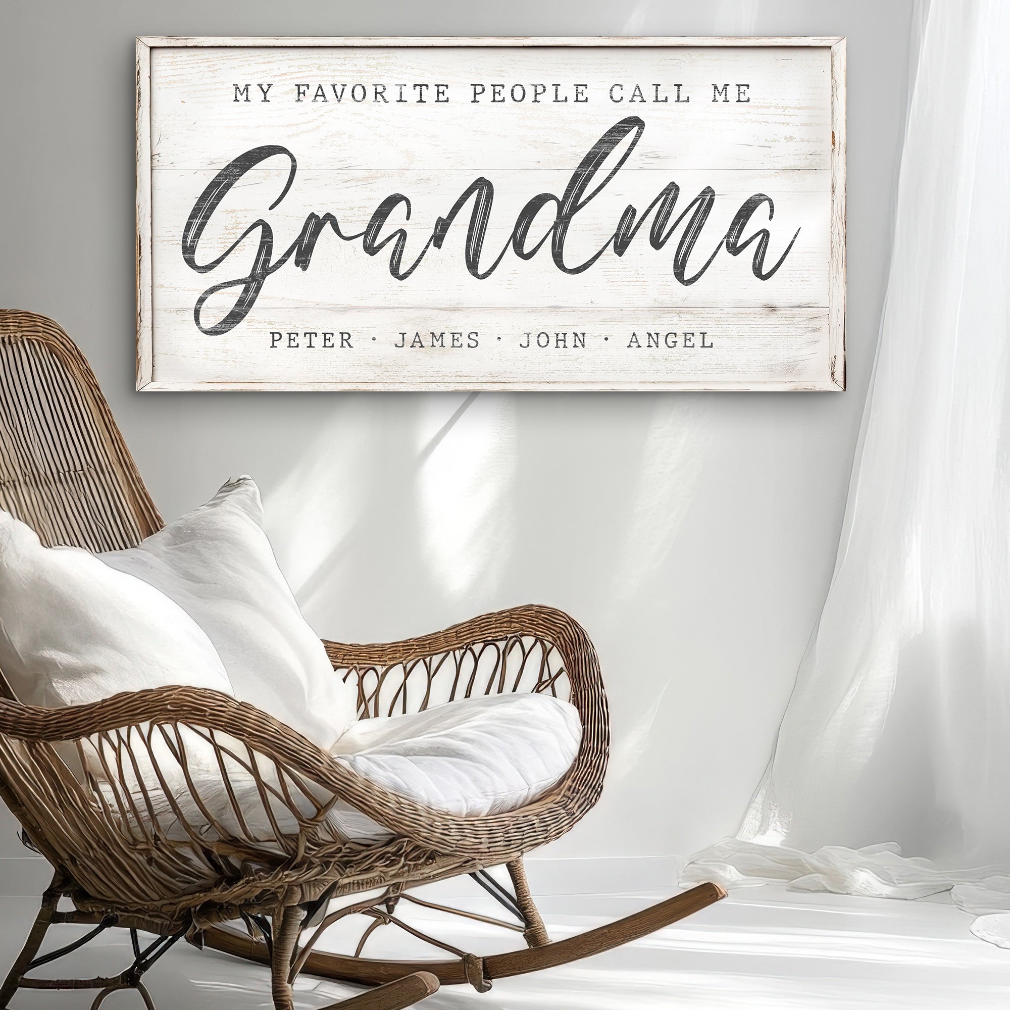 My Favorite People Call Me Grandma Sign II on sale at MyriadMart