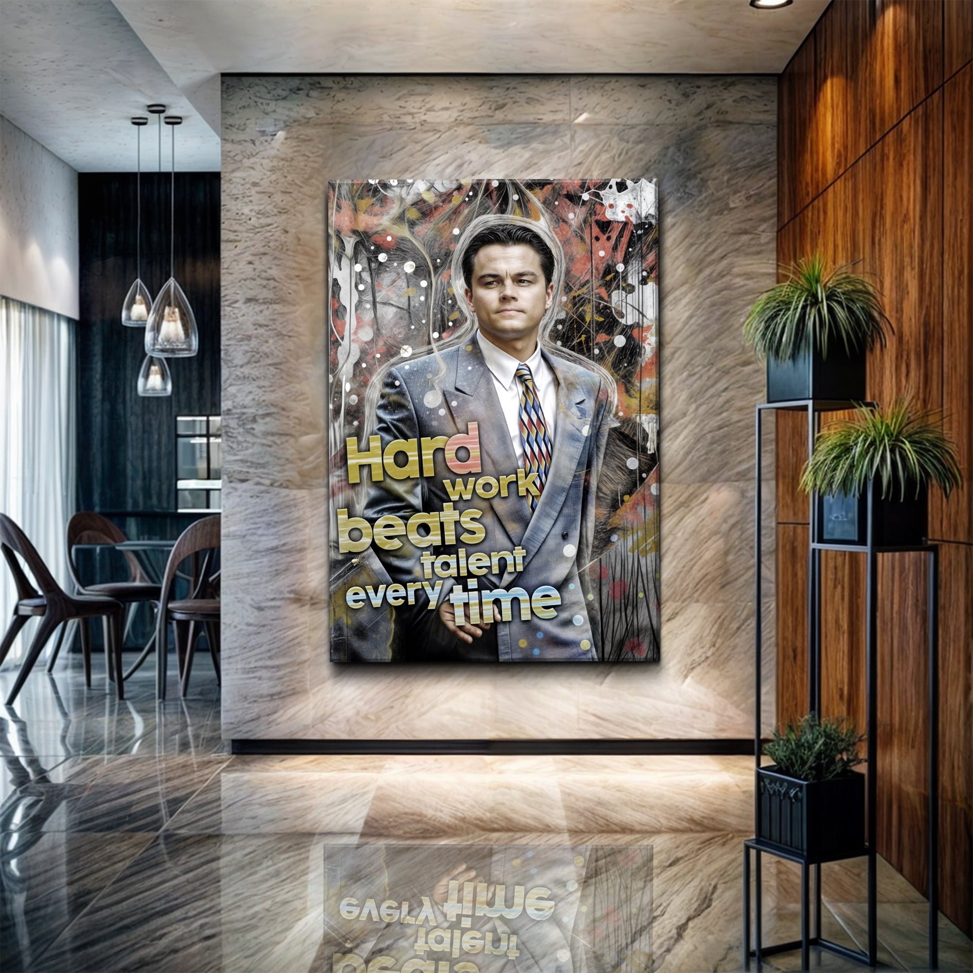 Hard Work Beats Talent Every Time Motivational Wall Sign on sale at MyriadMart