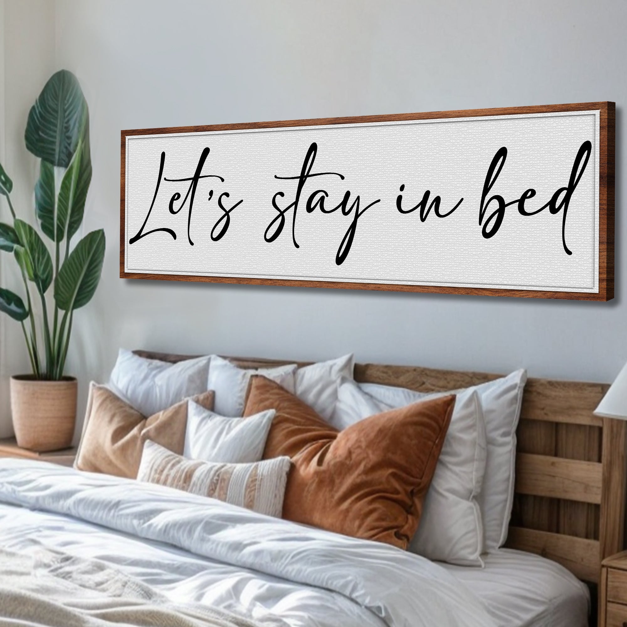 Let's Stay in Bed Bedroom Sign II on sale at MyriadMart