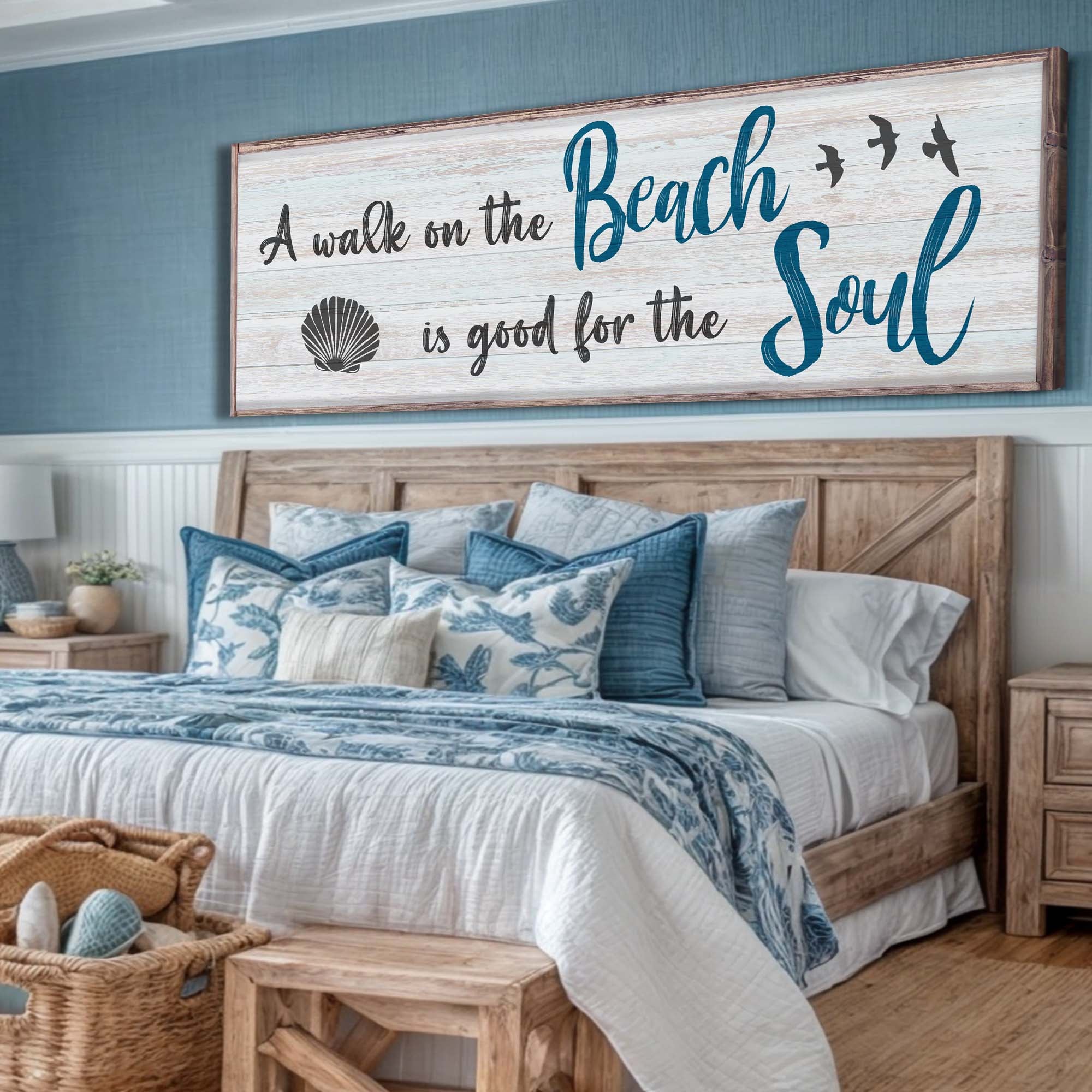 A Walk On The Beach Is Good For The Soul Sign II on sale at MyriadMart