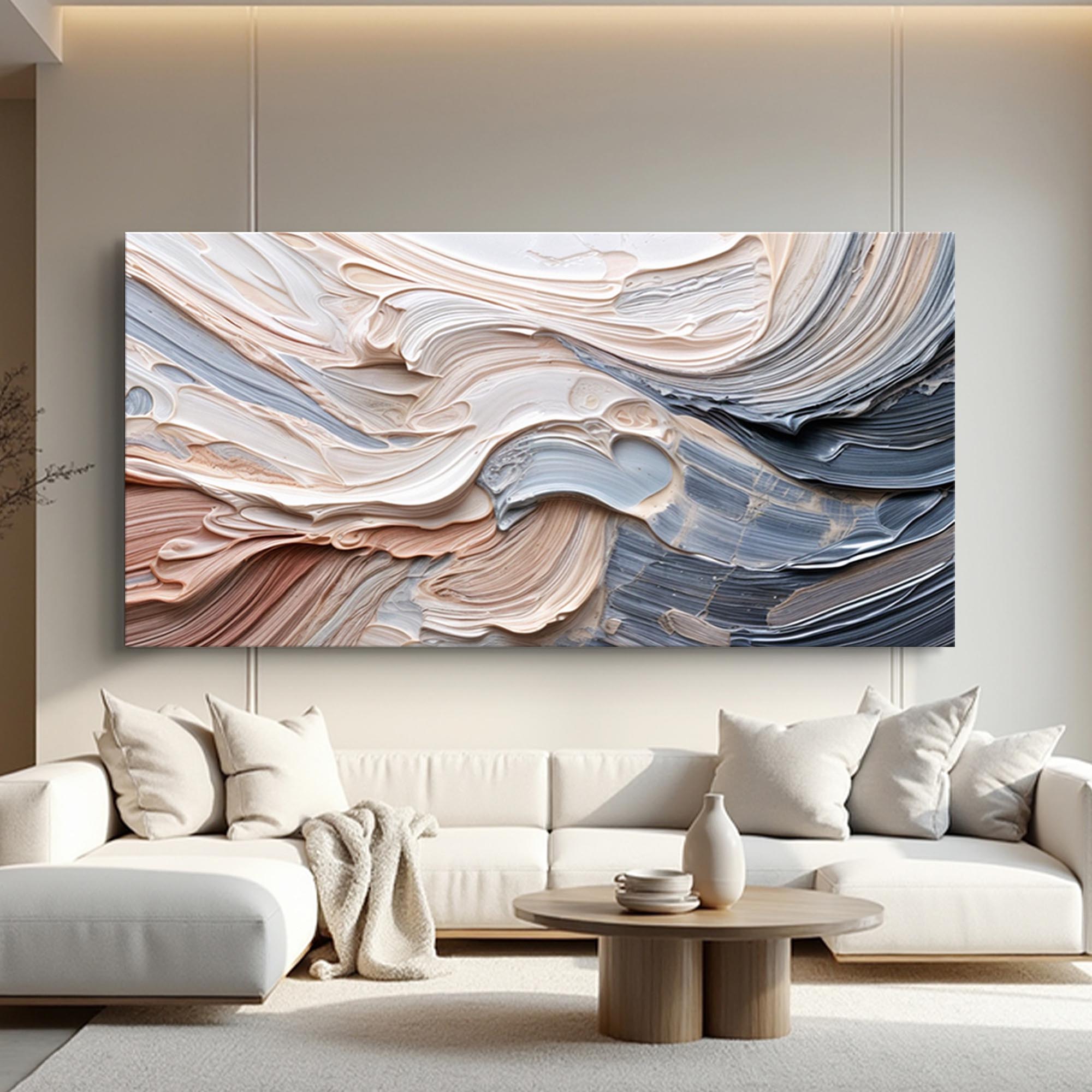 Rough Minimalist Impasto Wall Art on sale at MyriadMart