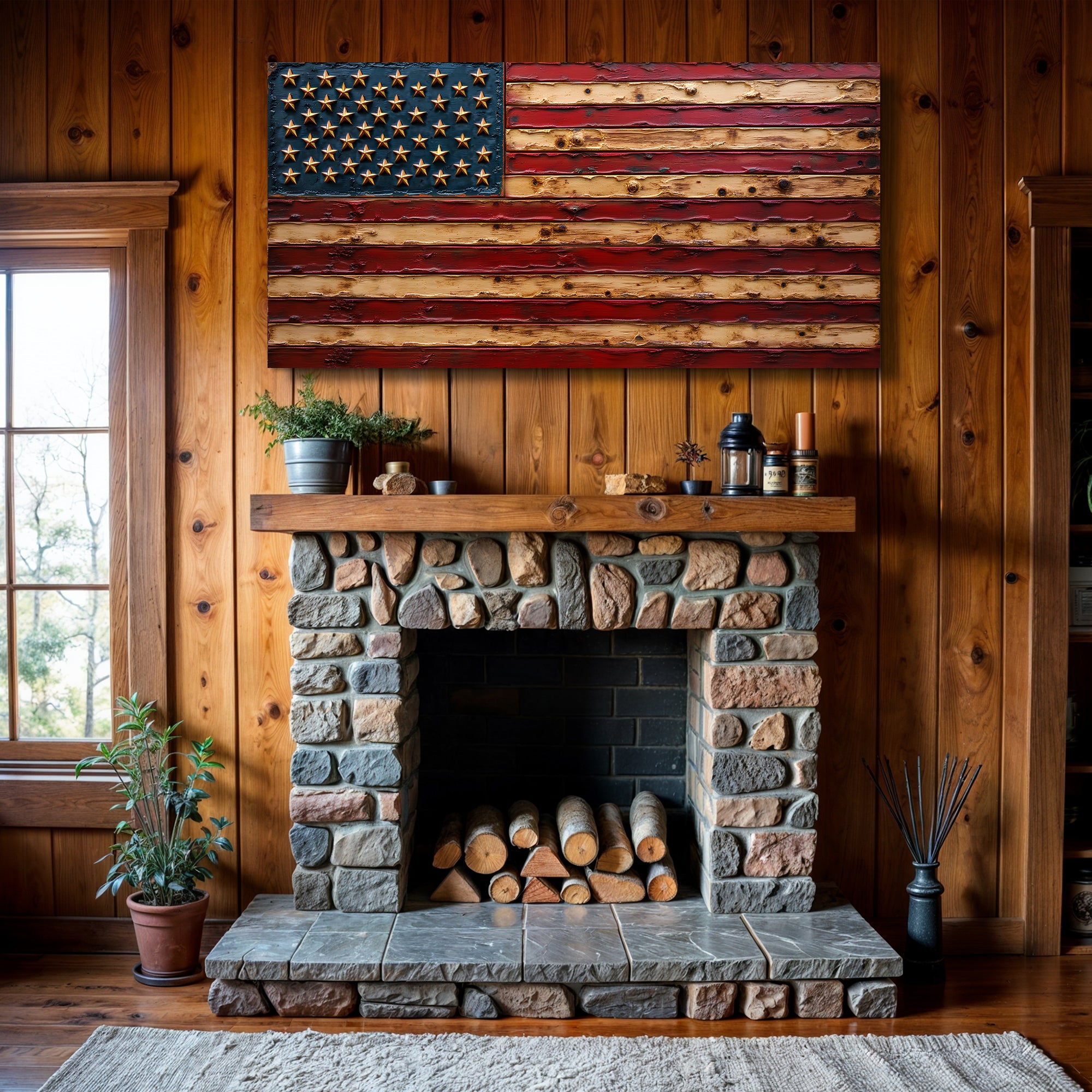Old Glory American Flag Wall Art on sale at MyriadMart