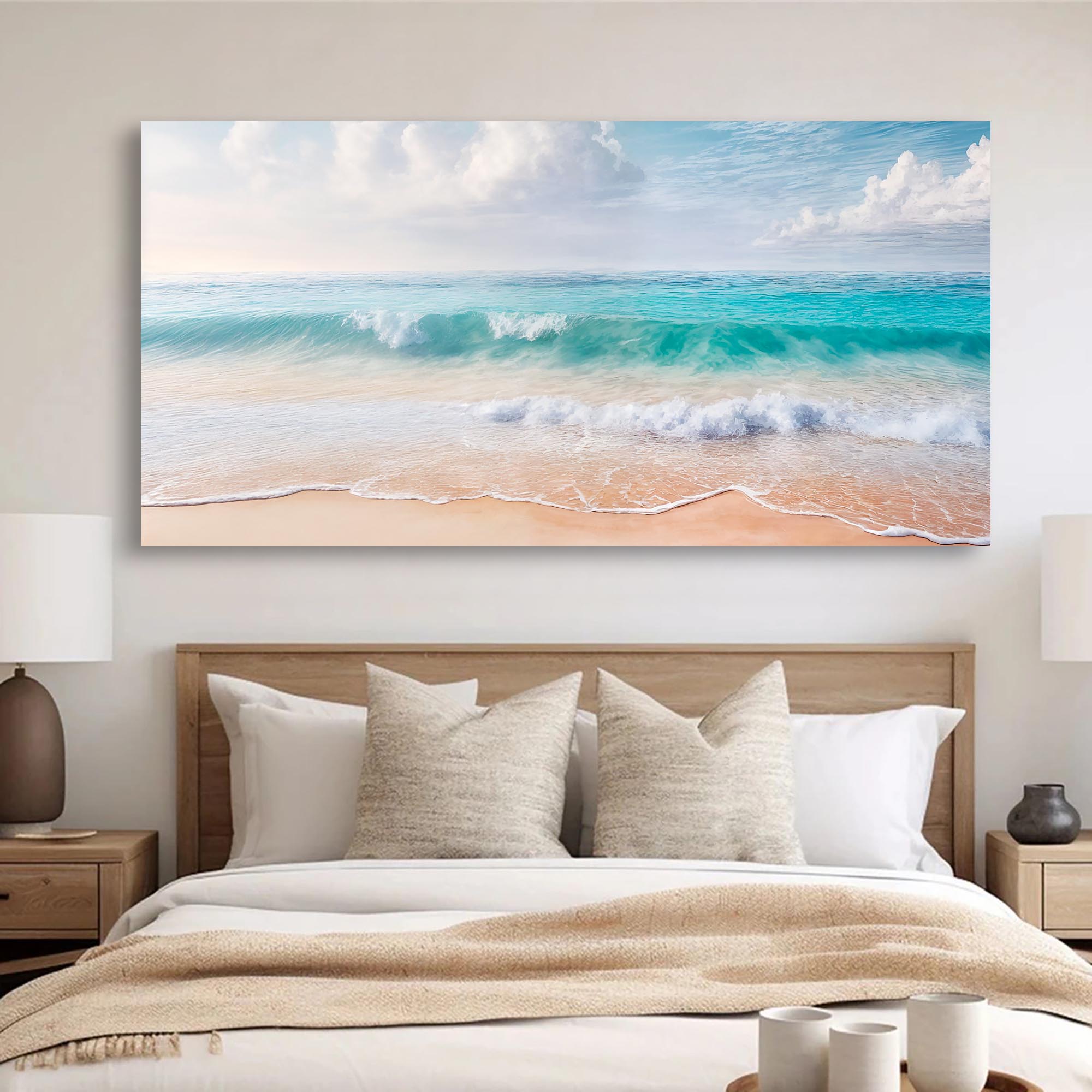 Serene Ocean Wave Coastal Wall Art XII on sale at MyriadMart