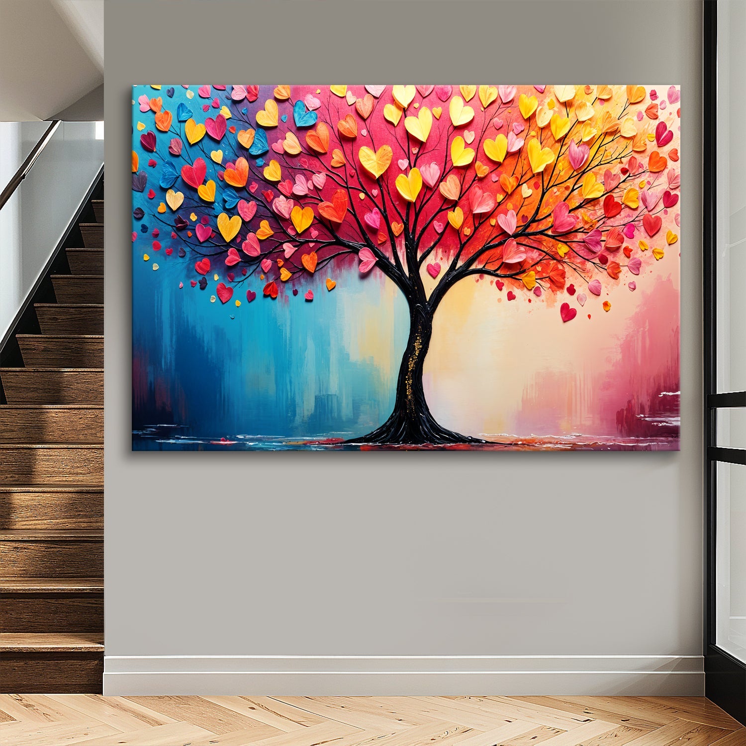 Living Rainbow Impasto Wall Art on sale at MyriadMart