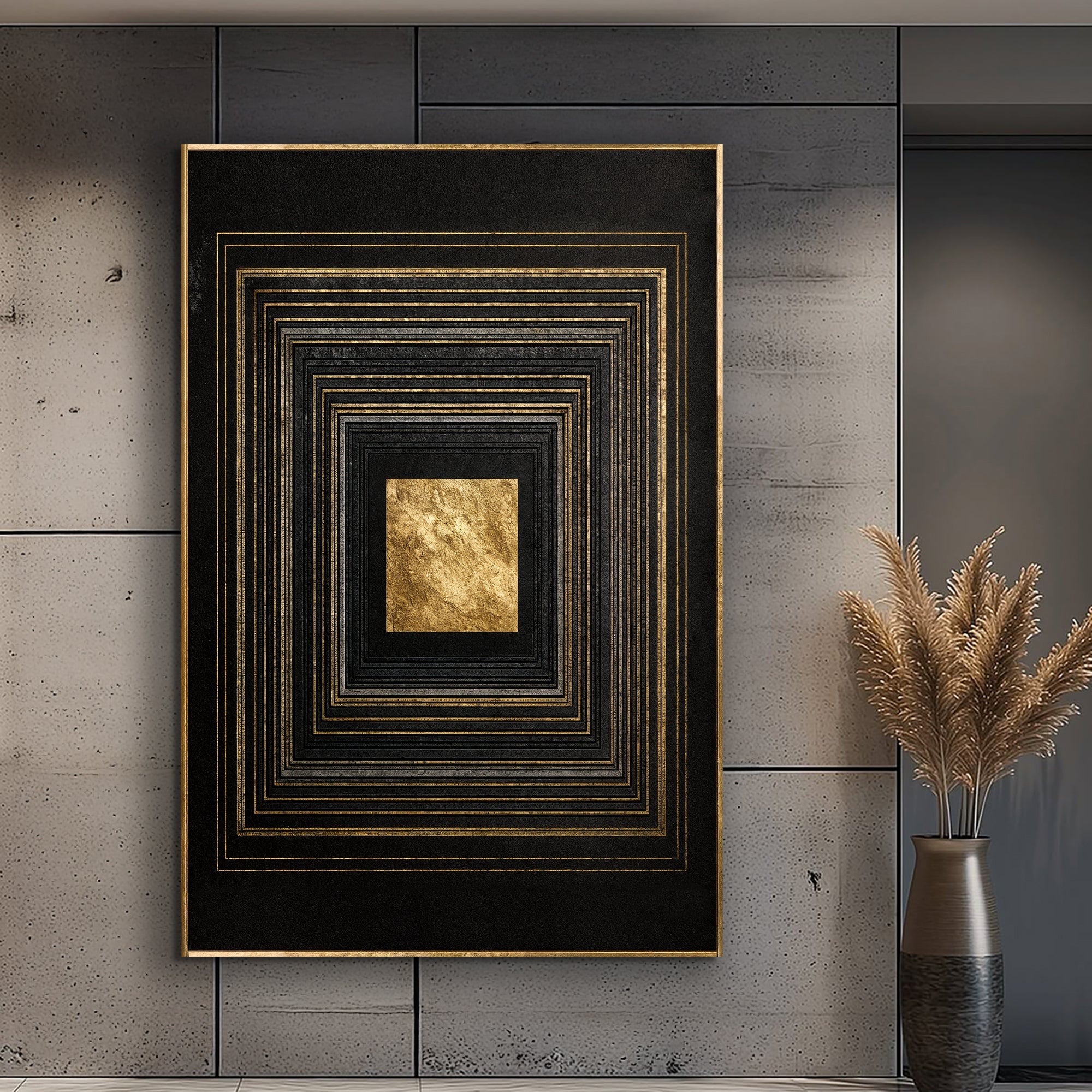 Black And Gold Core Wall Art on sale at MyriadMart