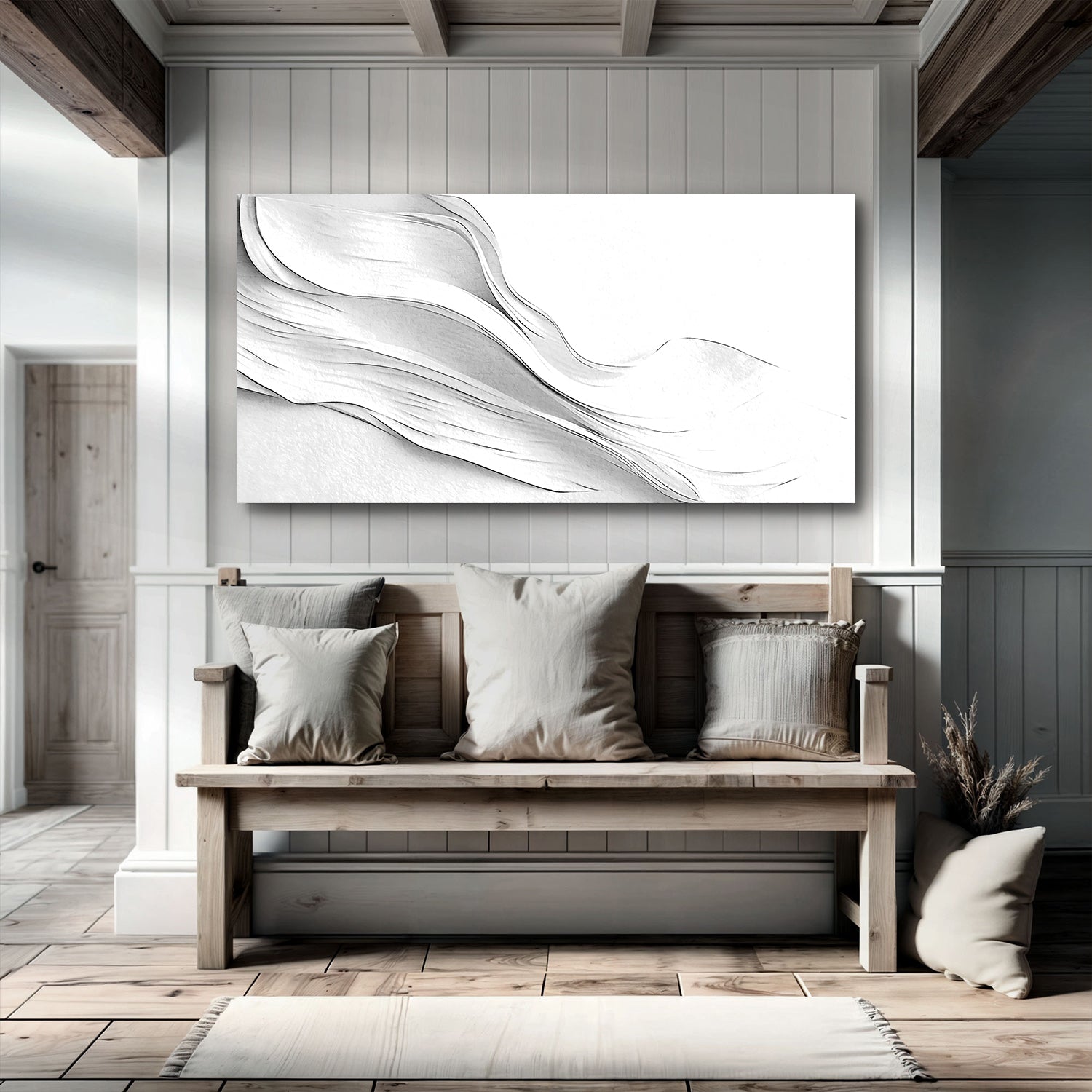 White Minimalist Wall Art on sale at MyriadMart