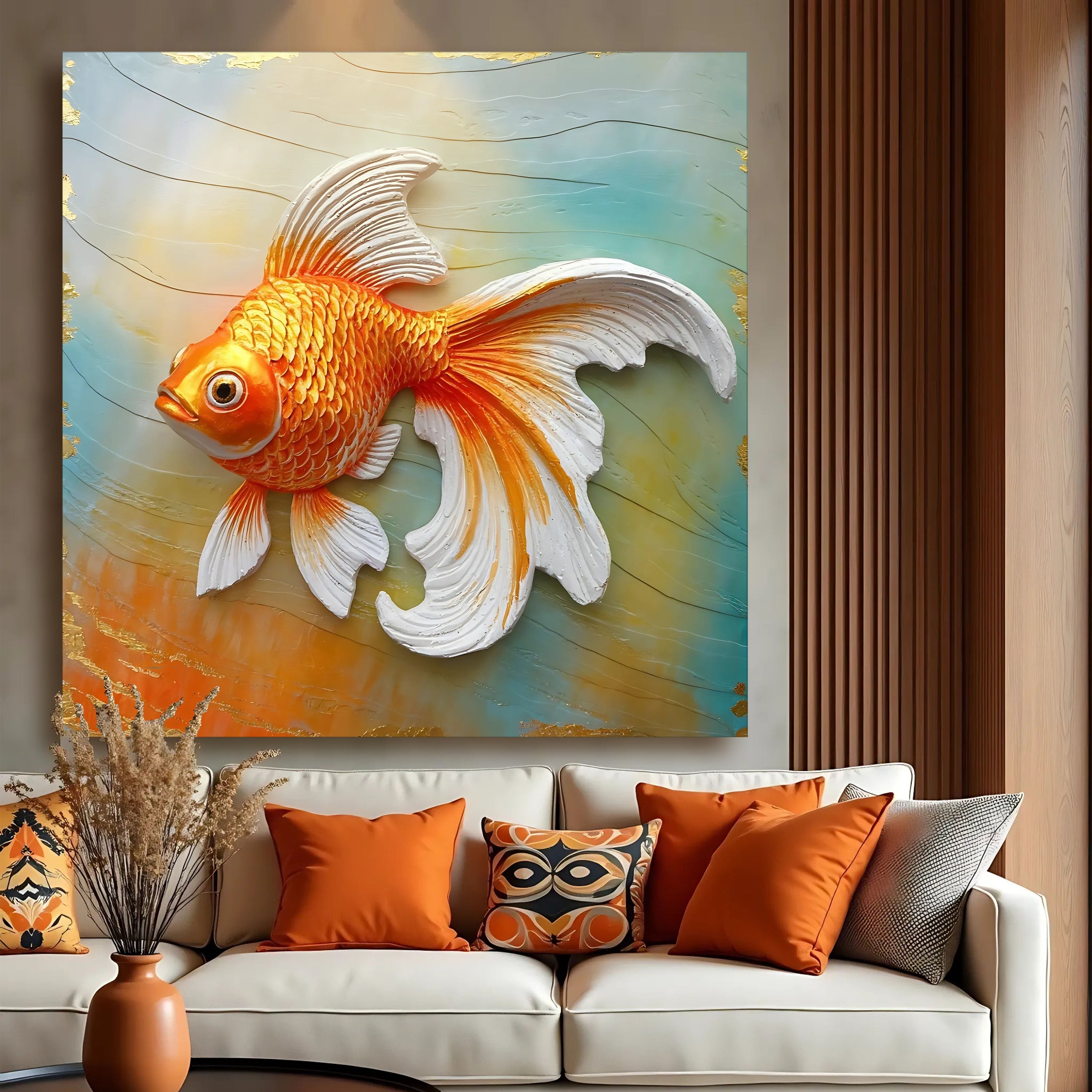 3D Goldfish Wall Art on sale at MyriadMart