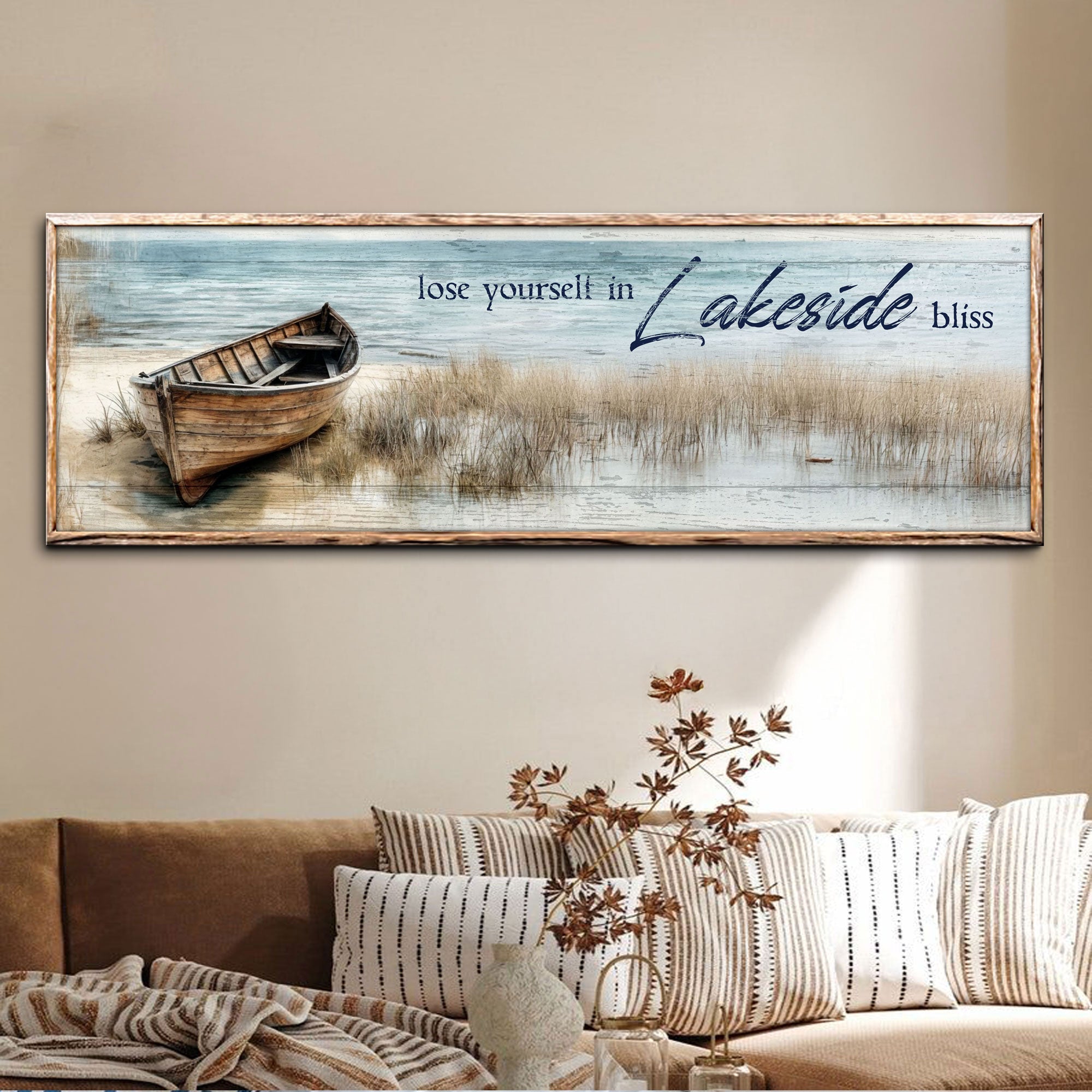 Lose Yourself in Lakeside Bliss Lake House Coastal Sign II on sale at MyriadMart